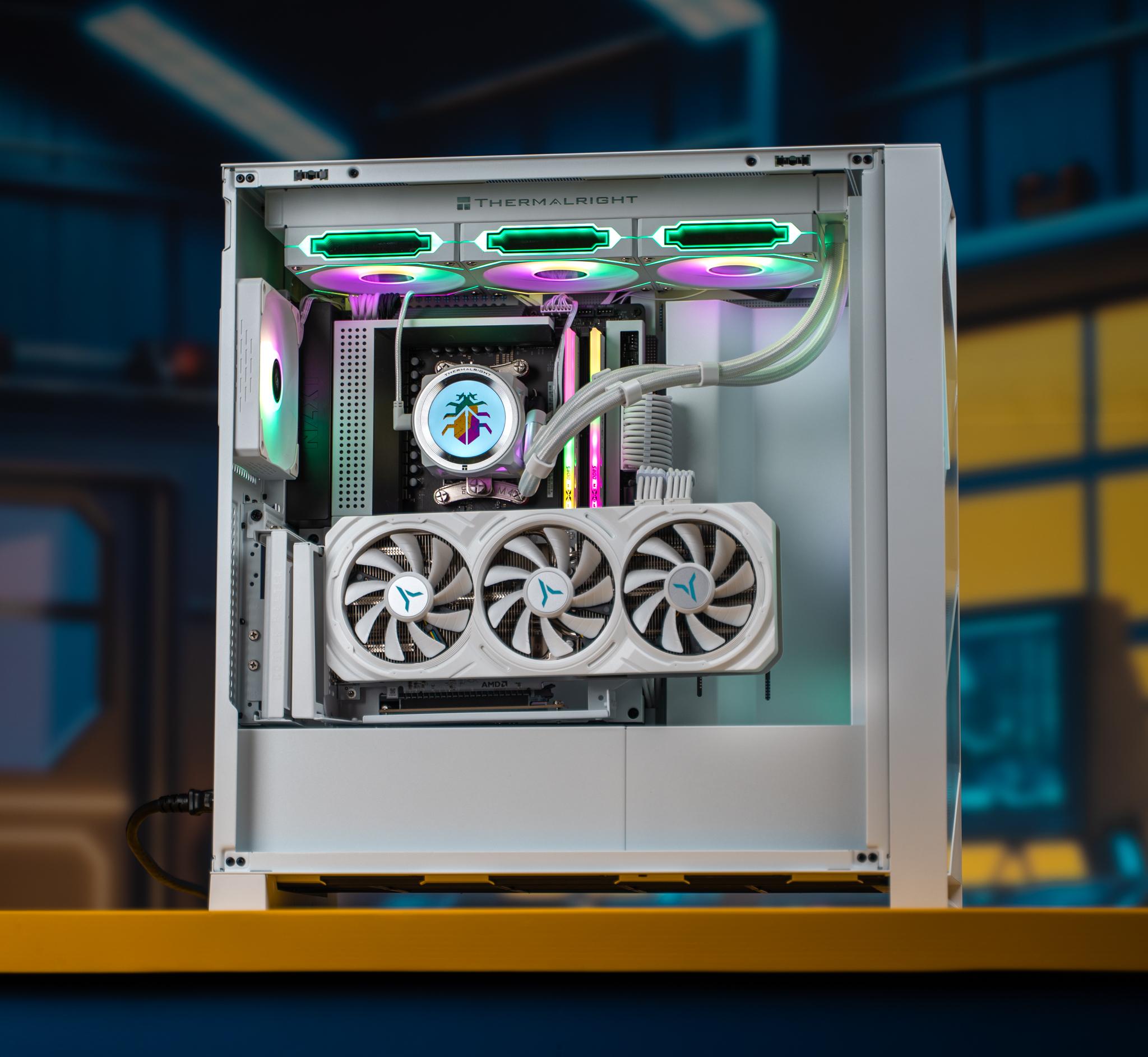 “Seganys” RX 7700 XT Ryzen 7 8700F 32GB Windows 11 2TB 1440P Powerhouse Gaming PC