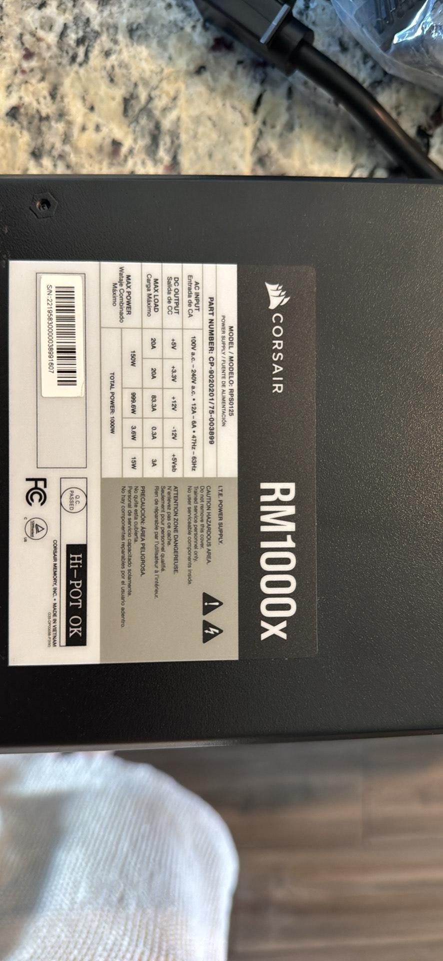 Used-Corsair RM1000x PSU
