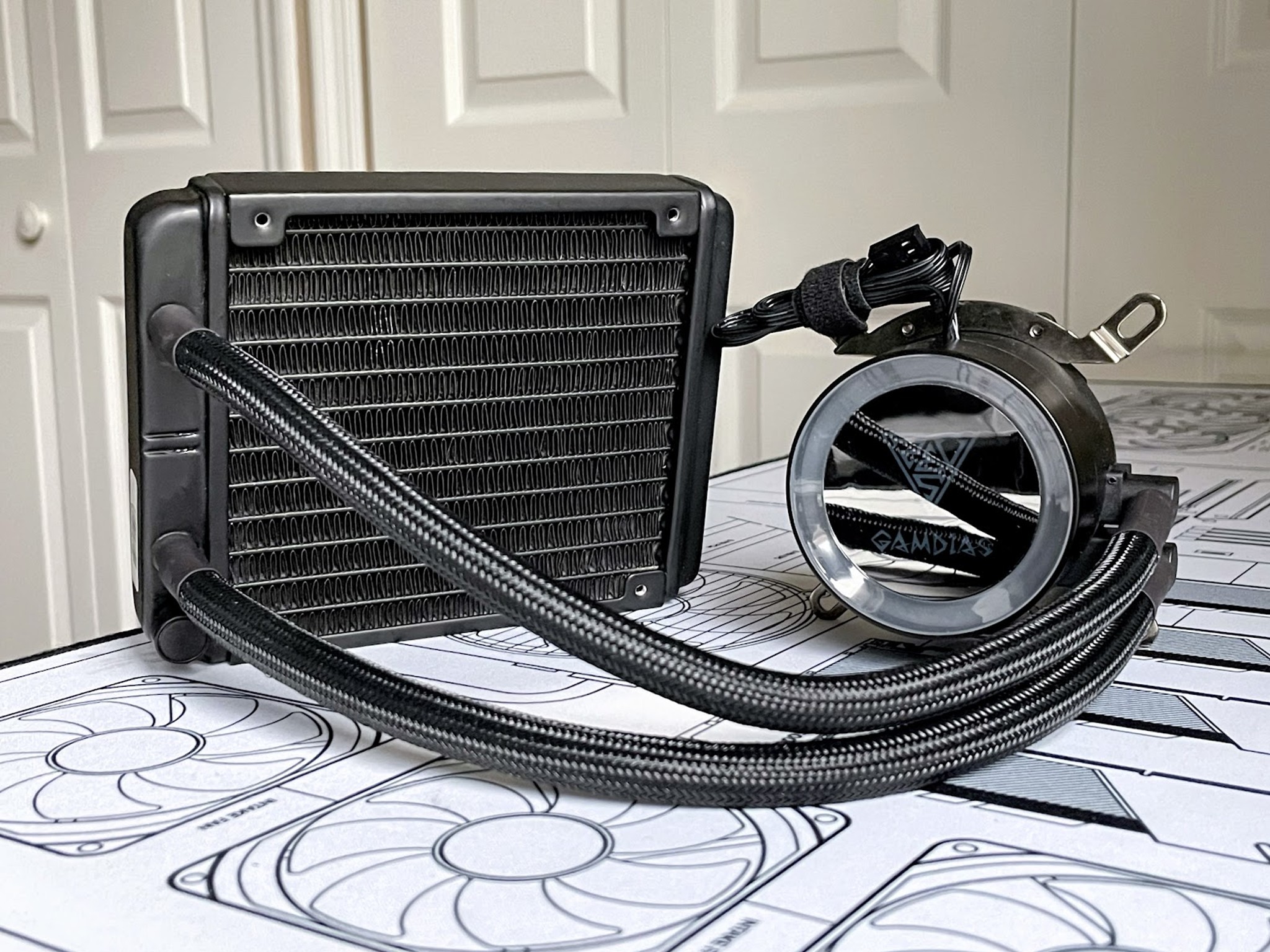 Gamdias Chione E2-120 Lite 120mm AIO All-In-One Liquid CPU Cooler (AS-IS/Missing Radiator Fan & Hub)