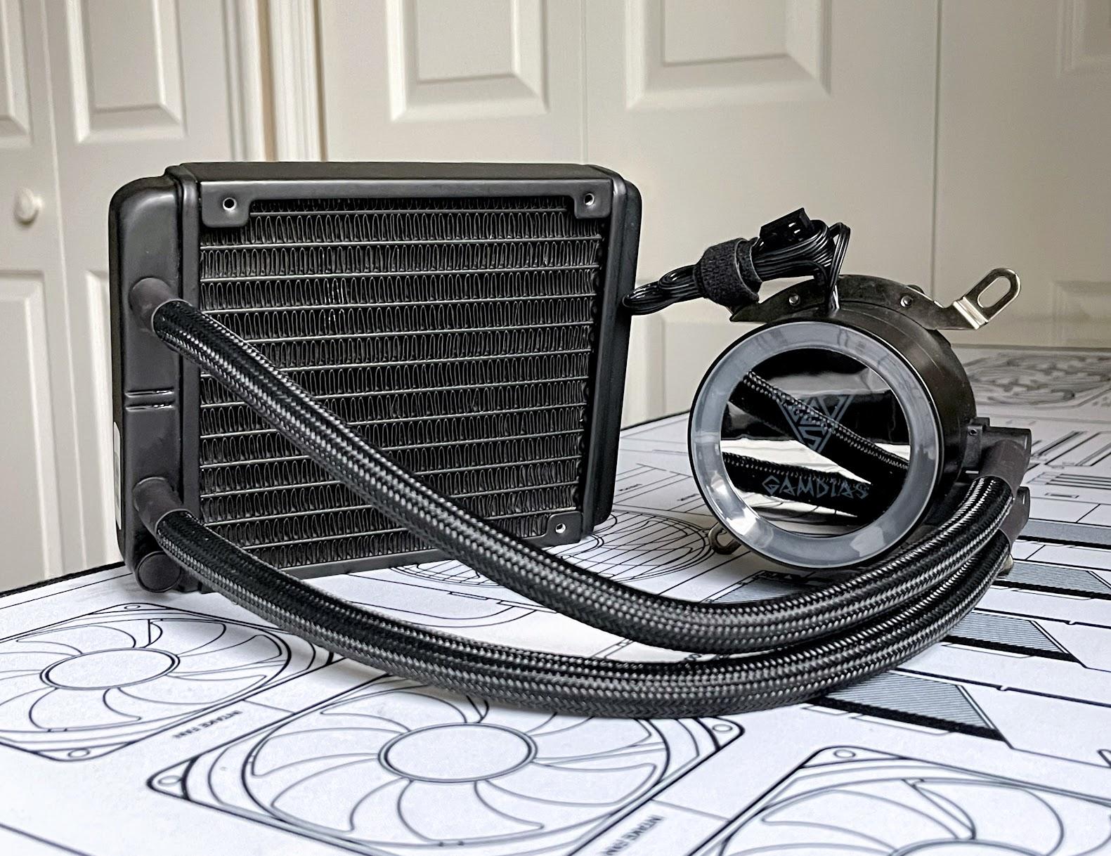 Gamdias Chione E2-120 Lite 120mm AIO All-In-One Liquid CPU Cooler (AS-IS/Missing Radiator Fan & Hub)