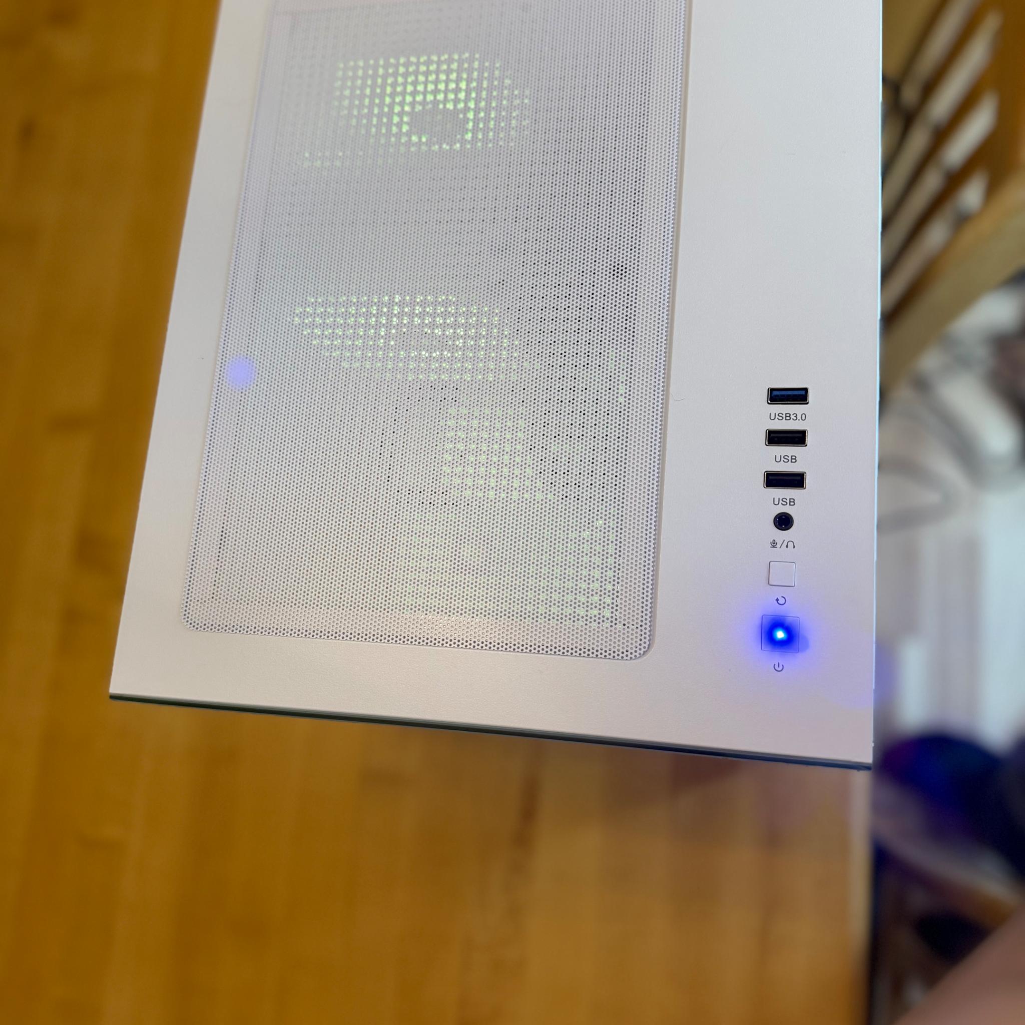 ⚪️▫️| RTX 4060, Ryzen 2600, 16gb Ram, 1tb SSD WiFi Equipped, White ARGB Gaming PC