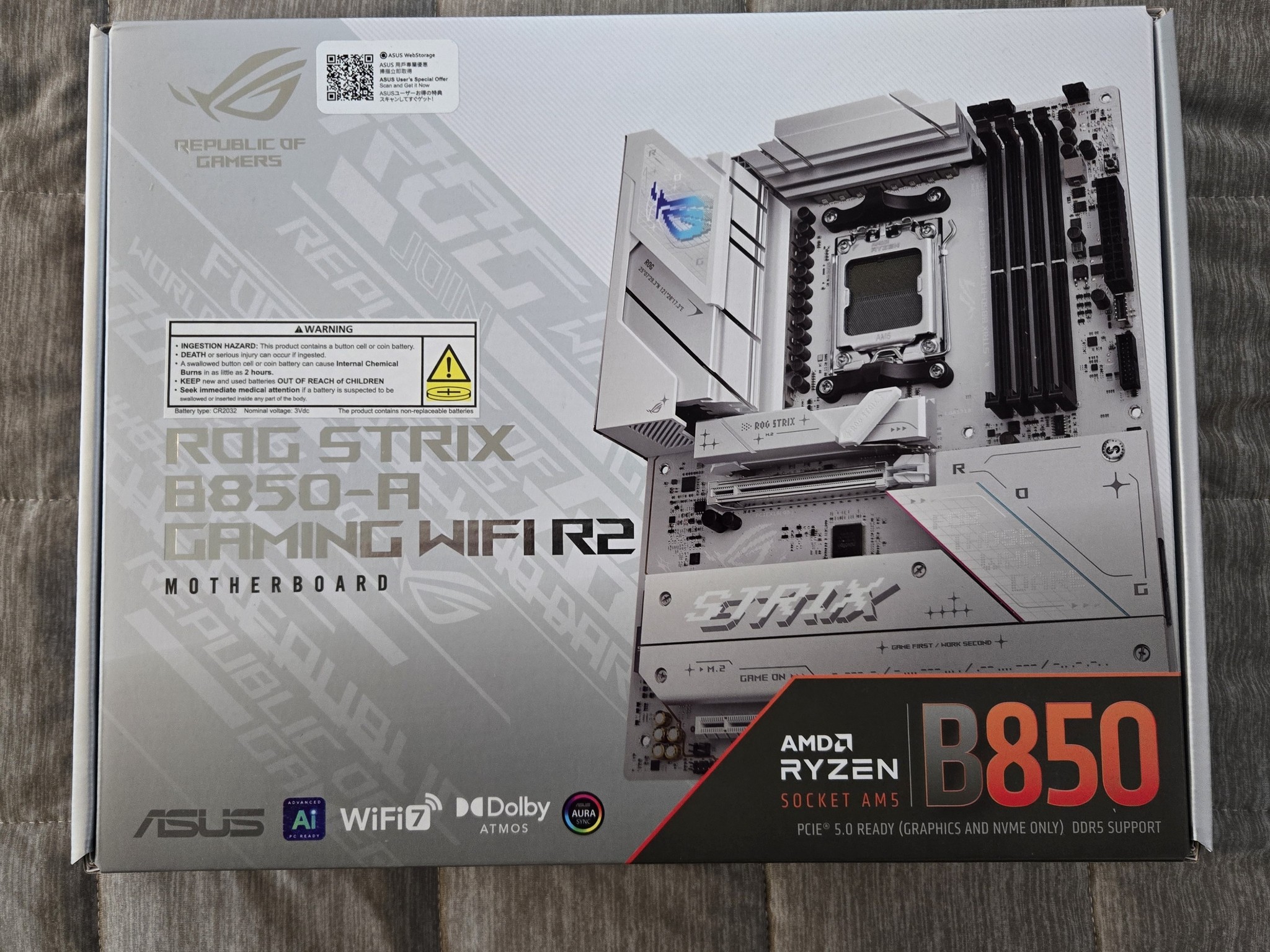 *Brand New In Box* ASUS ROG STRIX B850-A Gaming WIFI R2, AM5