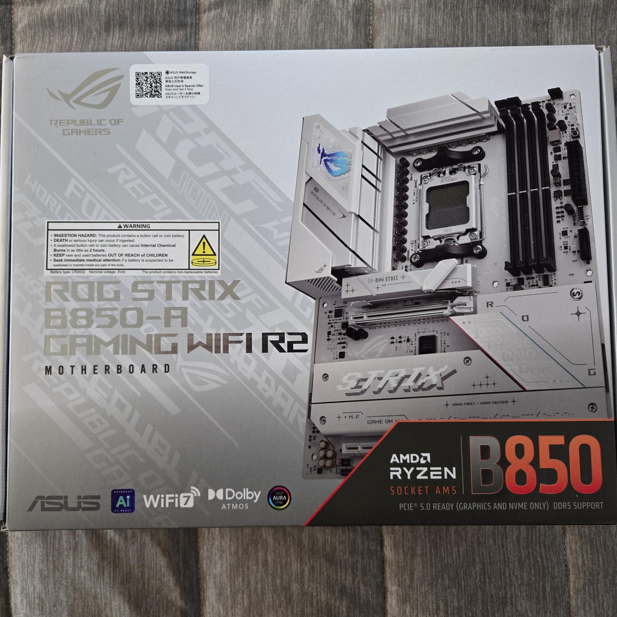 *Brand New In Box* ASUS ROG STRIX B850-A Gaming WIFI R2, AM5
