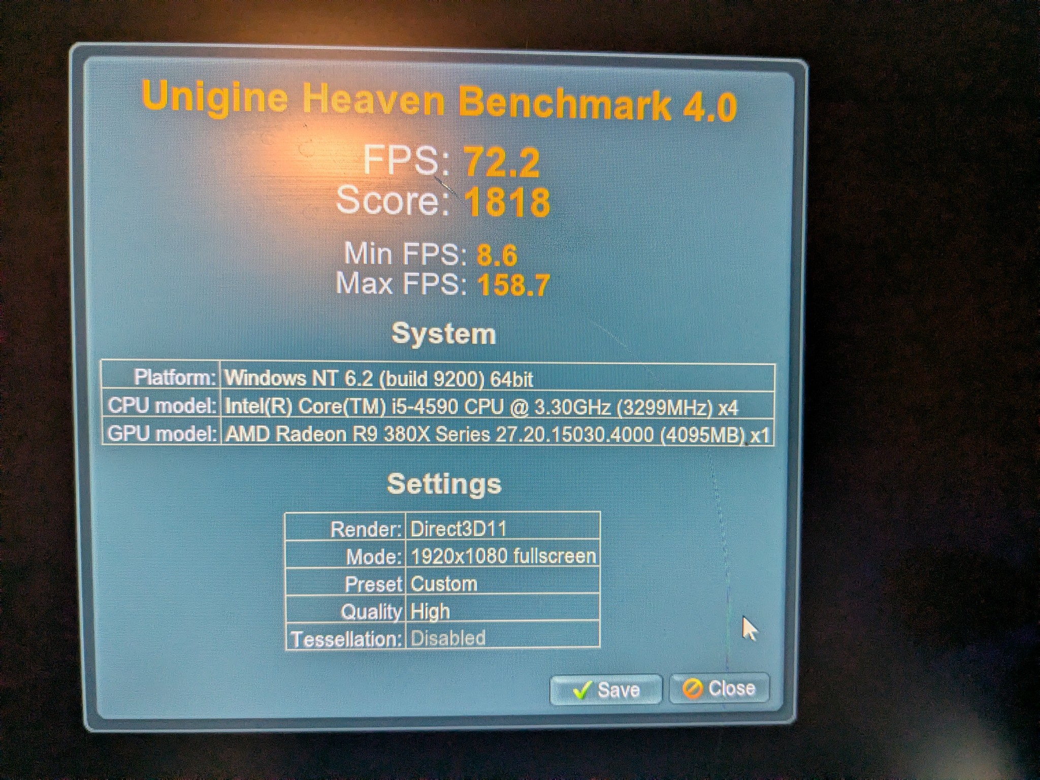 80 FPS Fortnite | i5-4590, 16GB RAM, 240GB SSD, 1TB HDD, R9 380 4GB, RGB, Wifi