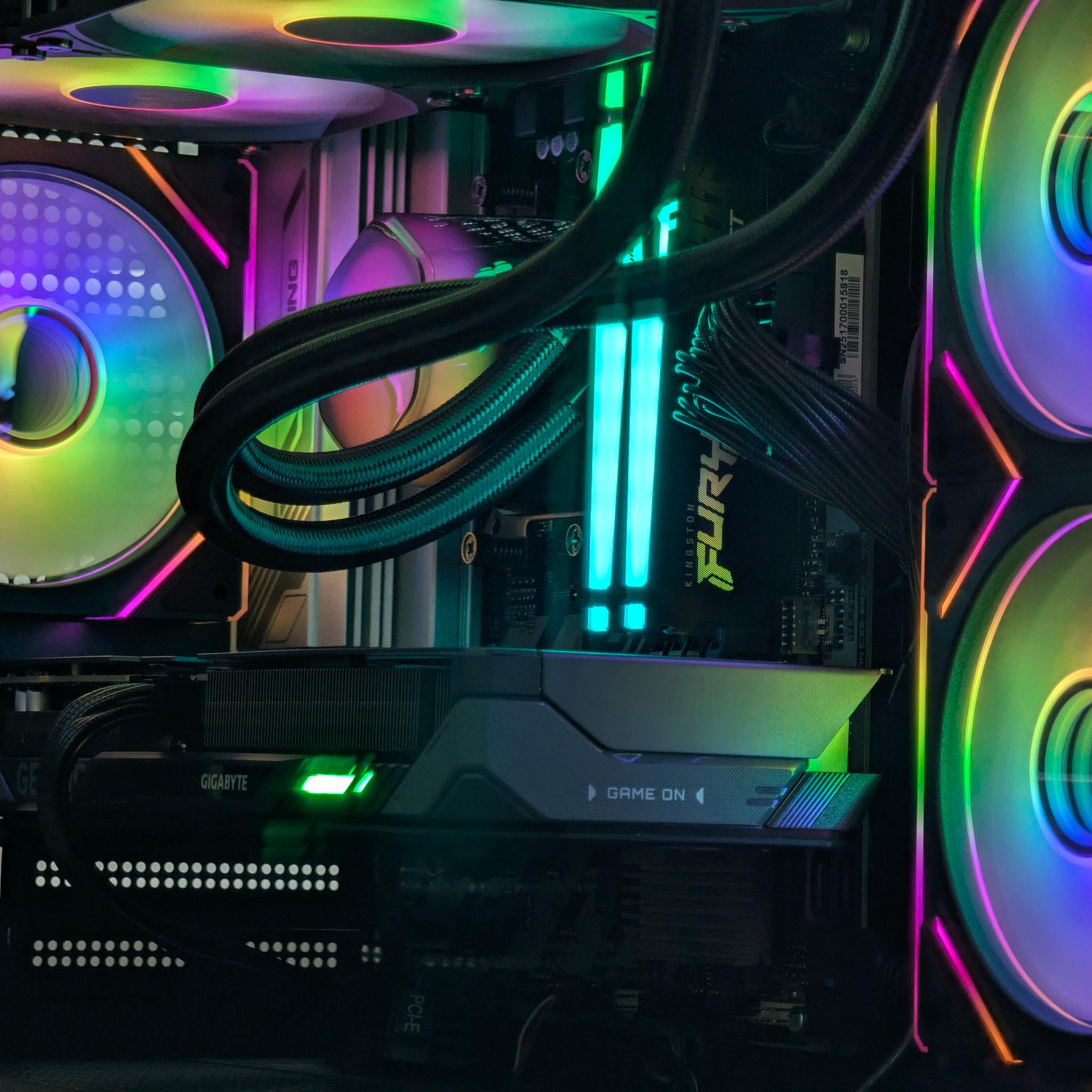 🌈🖤Ryzen 5 7600x | RTX 5060Ti 16GB | 32GB DDR5 | 2TB SSD | Gaming PC🖤🌈