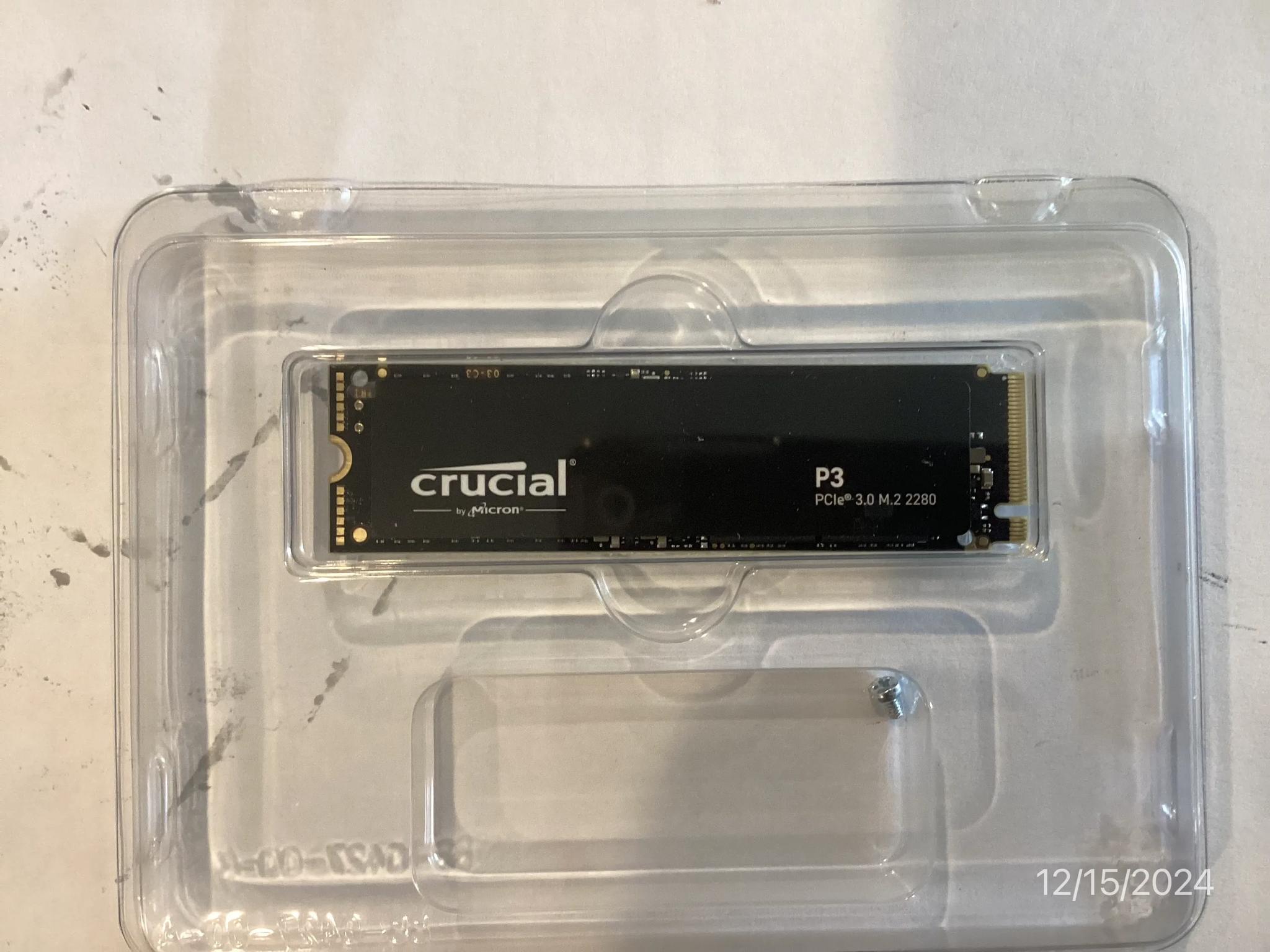 ++ NEW ++ Crucial P3 2280 4TB Internal 3D NAND Flash PCIe Gen 3x4 NVMe M.2 CT4000P3SSD8 - Open Box