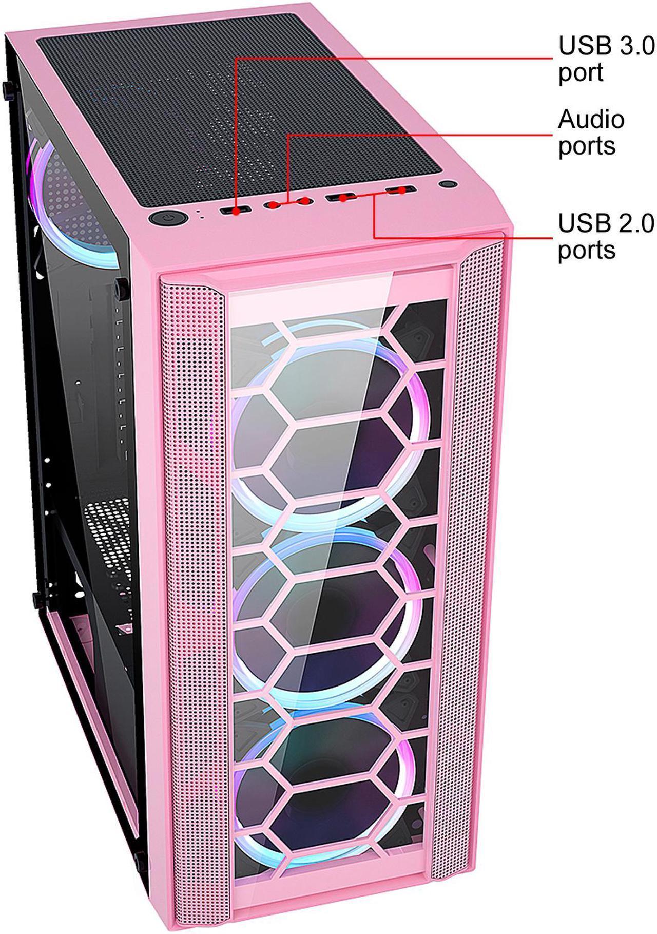 Pink Phantom Build Ryzen 5 / 16GB DDR4 / 1TB SSD /  Intel ARC A770 16GB