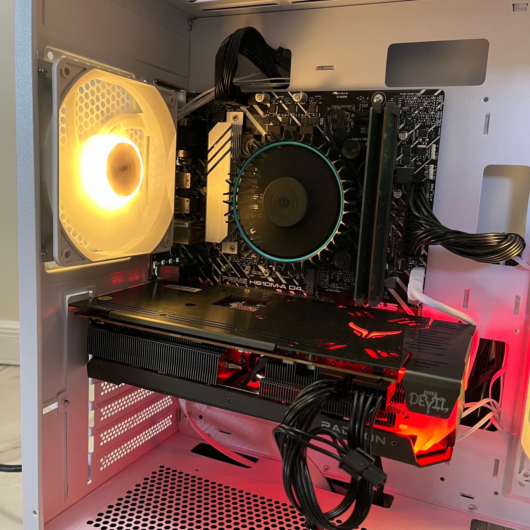 AMD RX 6600 XT, Intel Core i3-12100, 16GB RAM, 512GB SSD, High FPS Gaming PC w/ Wi-Fi & BT