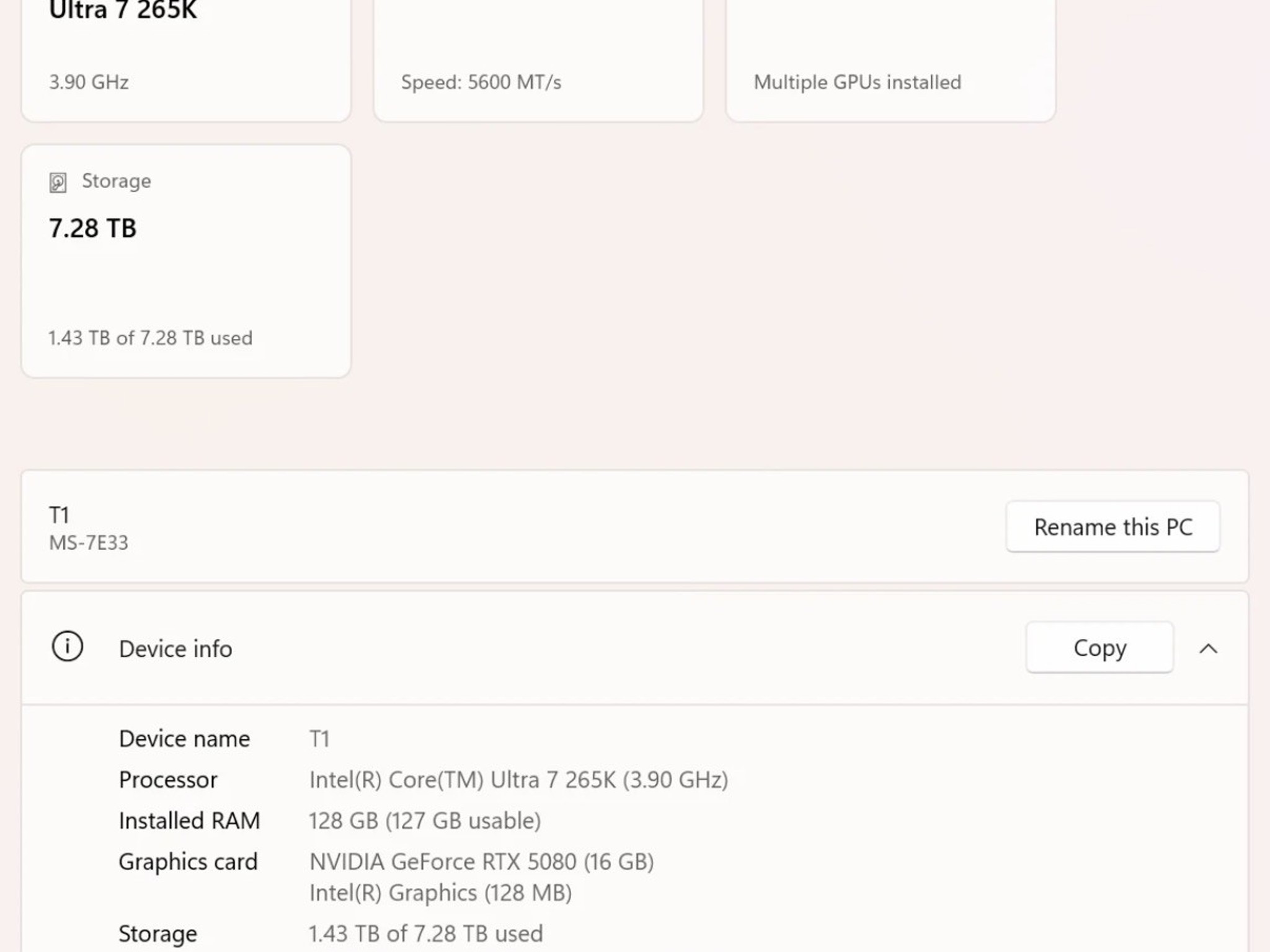 FORMD T1 | RTX 5080 | Ultra 7 265KF | 8TB NVME SSD | 128GB Ram
