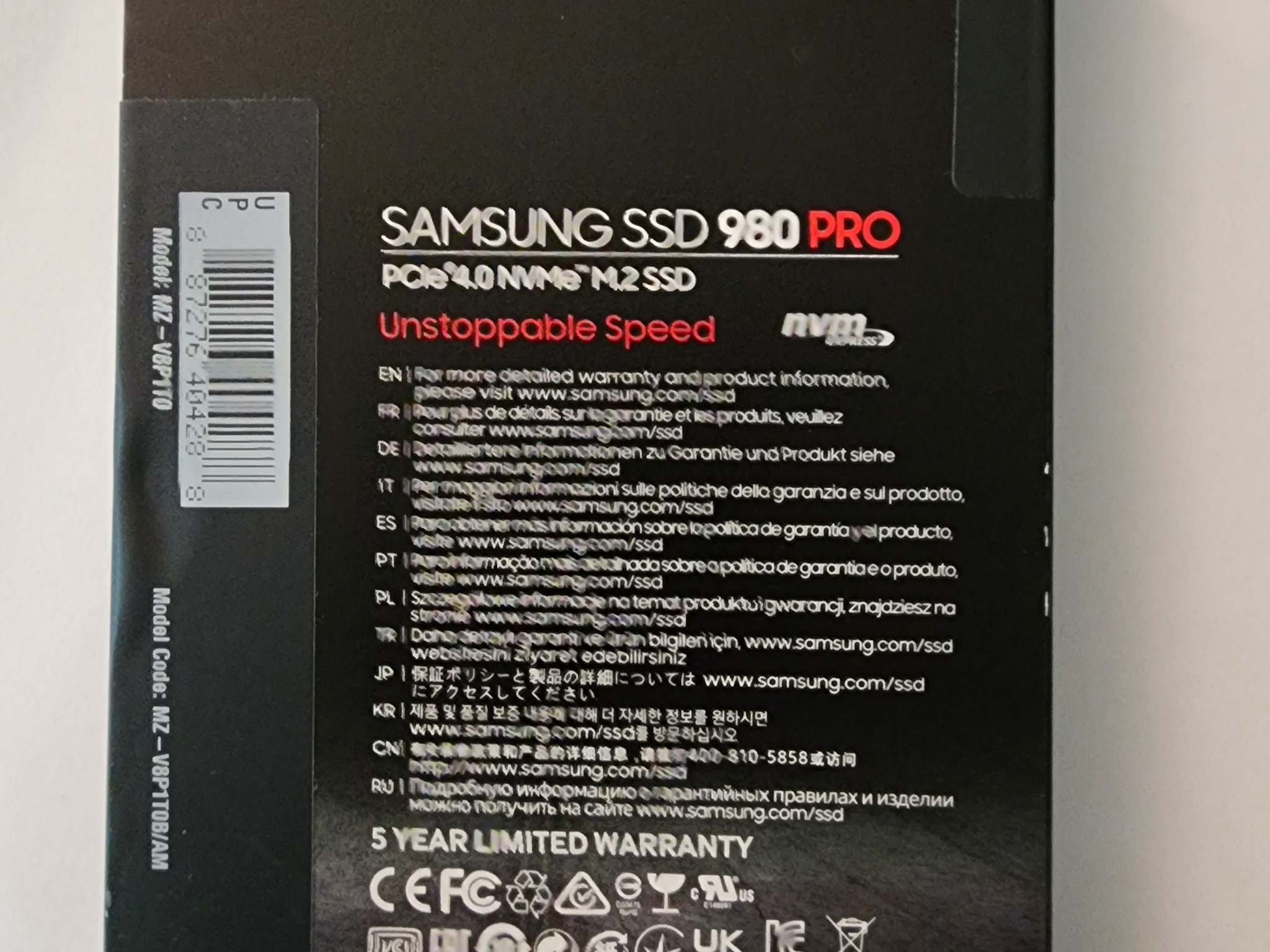 Samsung 980 Pro 1TB SSD