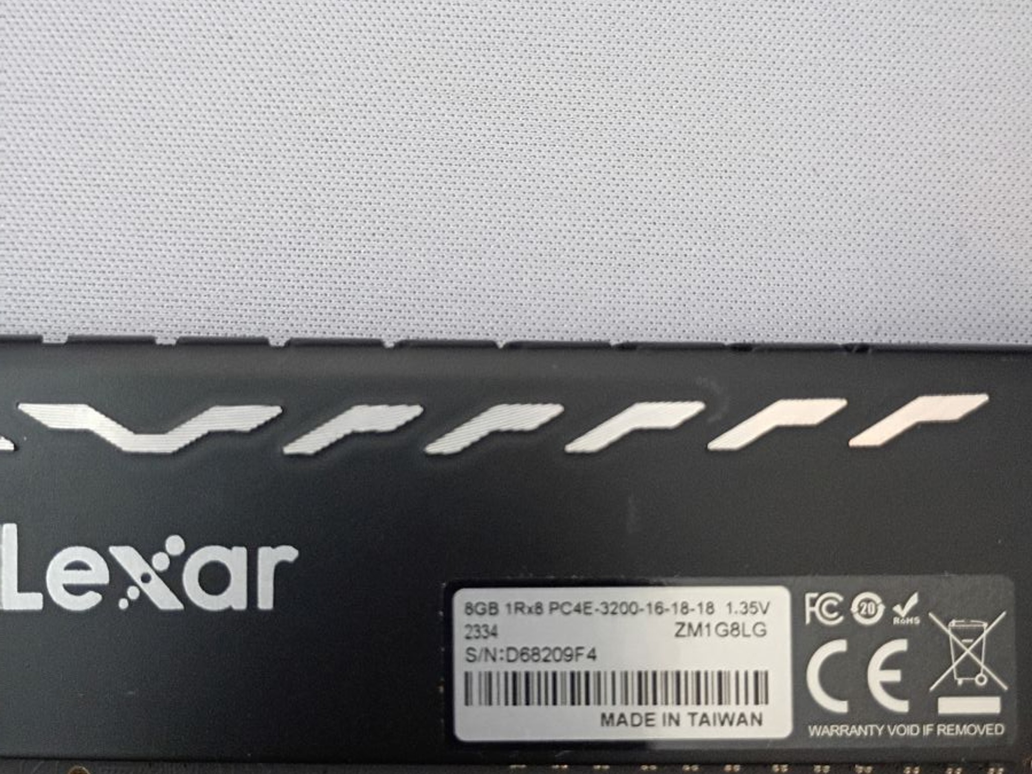 DDR4 Lexar 16gb (2x8) 3200MHz cl 16