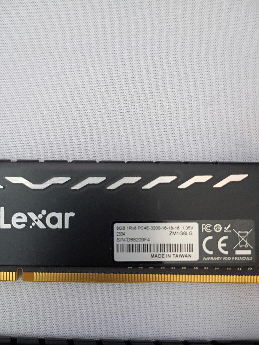 DDR4 Lexar 16gb (2x8) 3200MHz cl 16