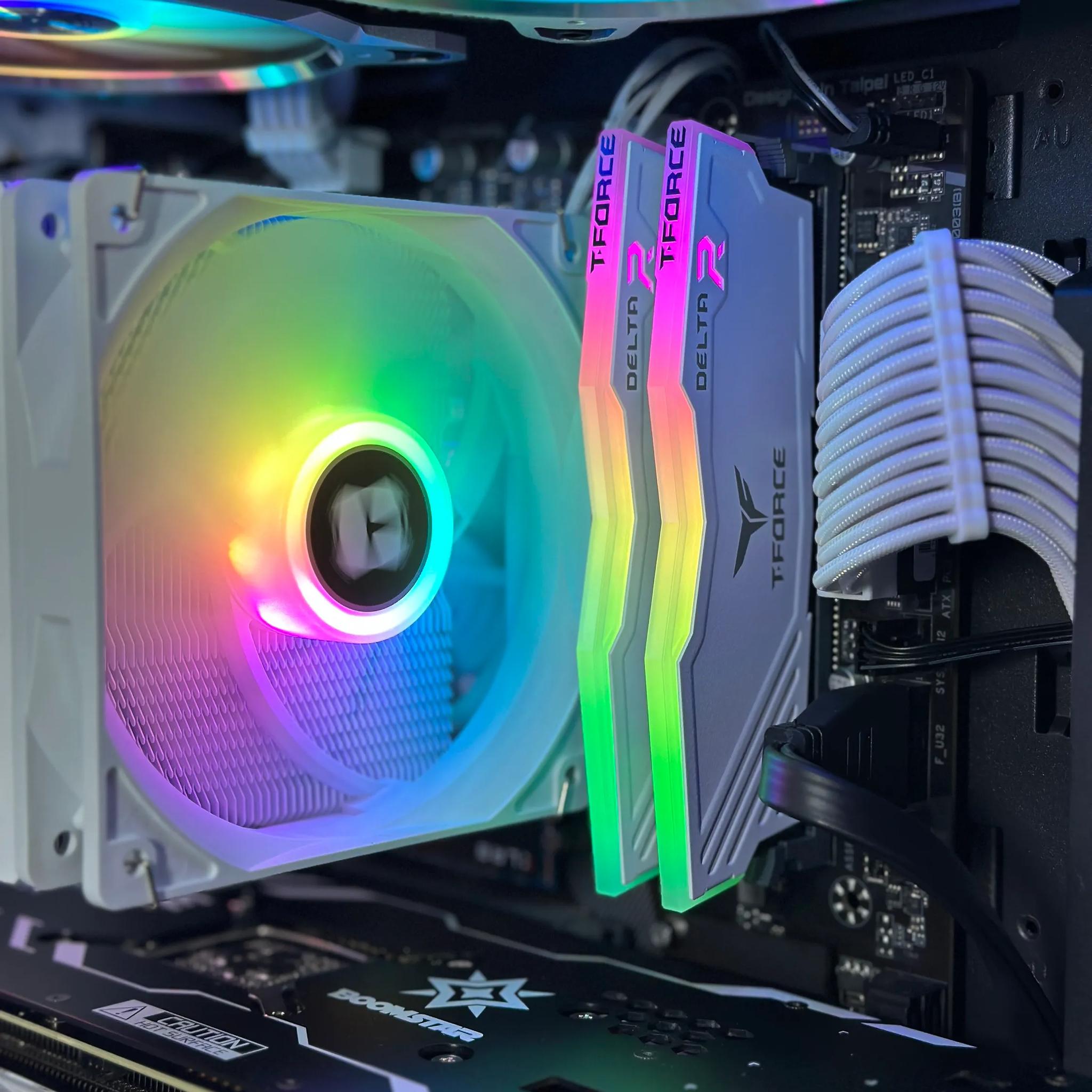 RTX 3070 | Intel i7 11700F | 16GB RAM | 1TB SSD | Custom White Gaming PC WIFI WIN10