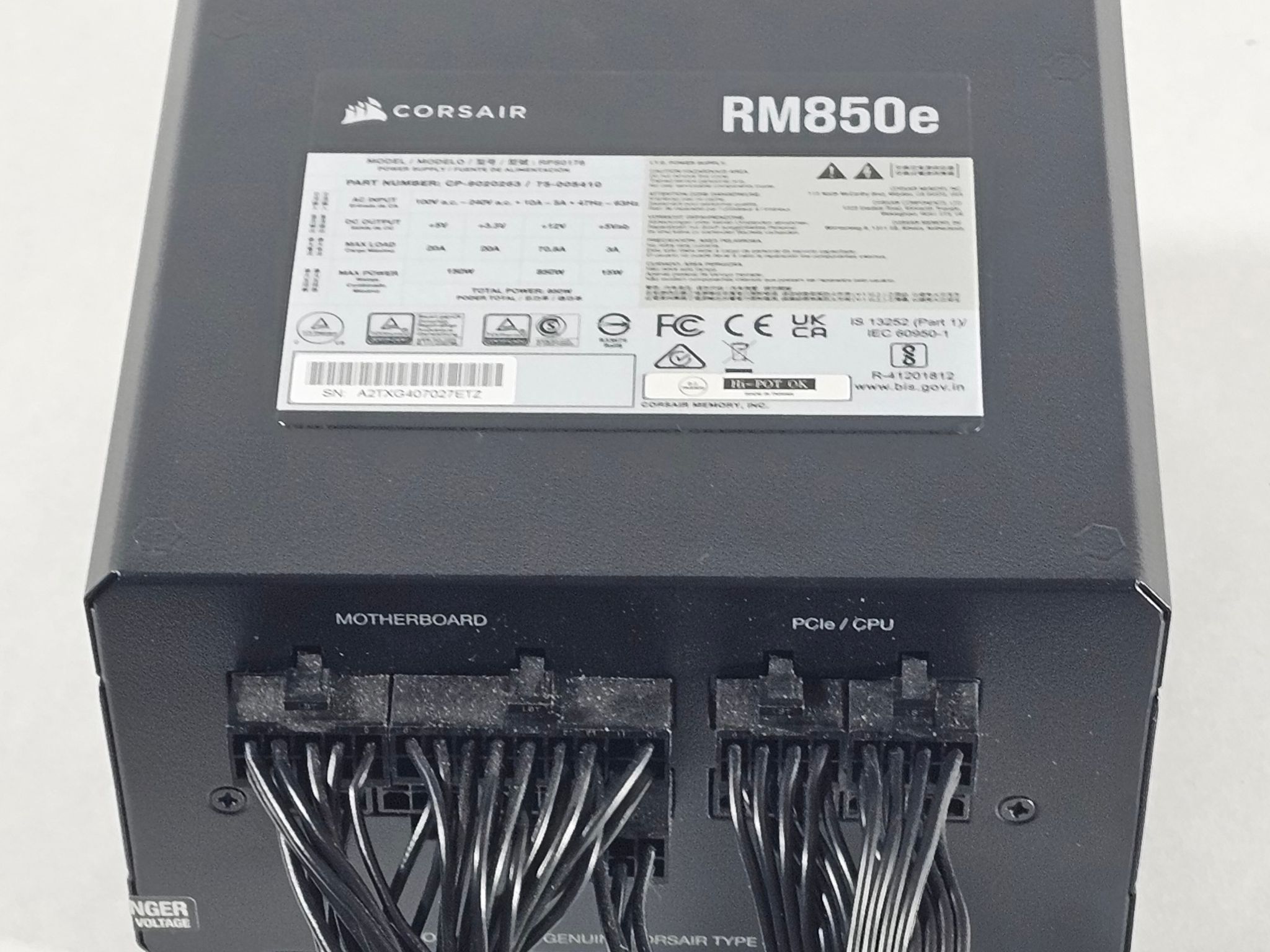 850 Watt PSU Corsair RM850e Power Supply