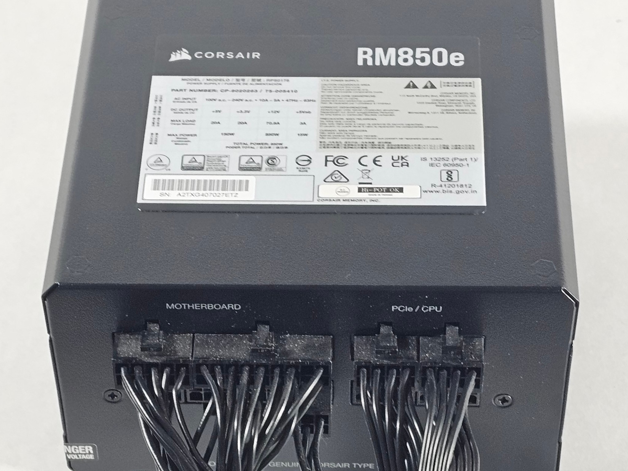 850 Watt PSU Corsair RM850e Power Supply