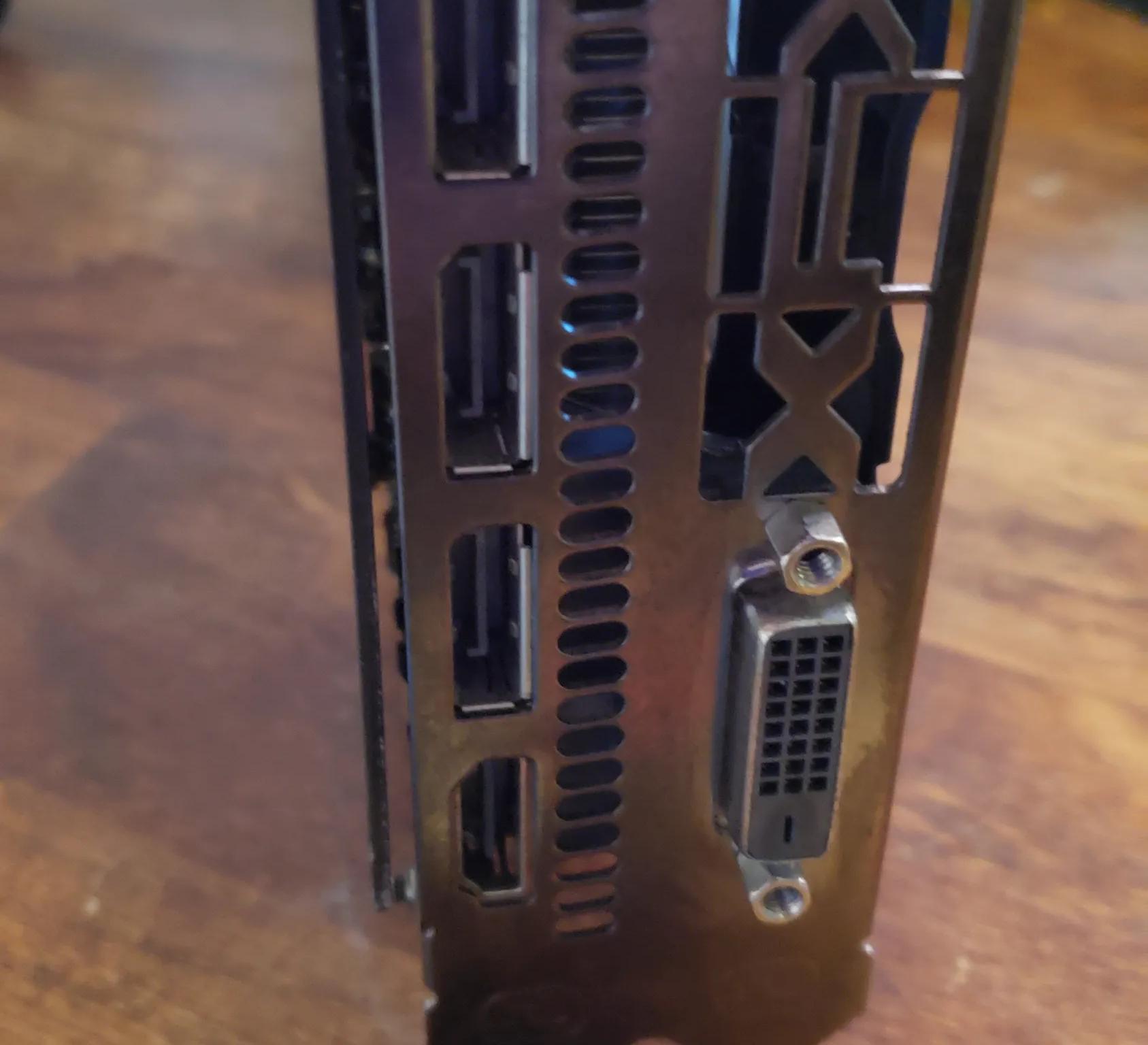 XFX RX 580 graphics card with 8gb memory