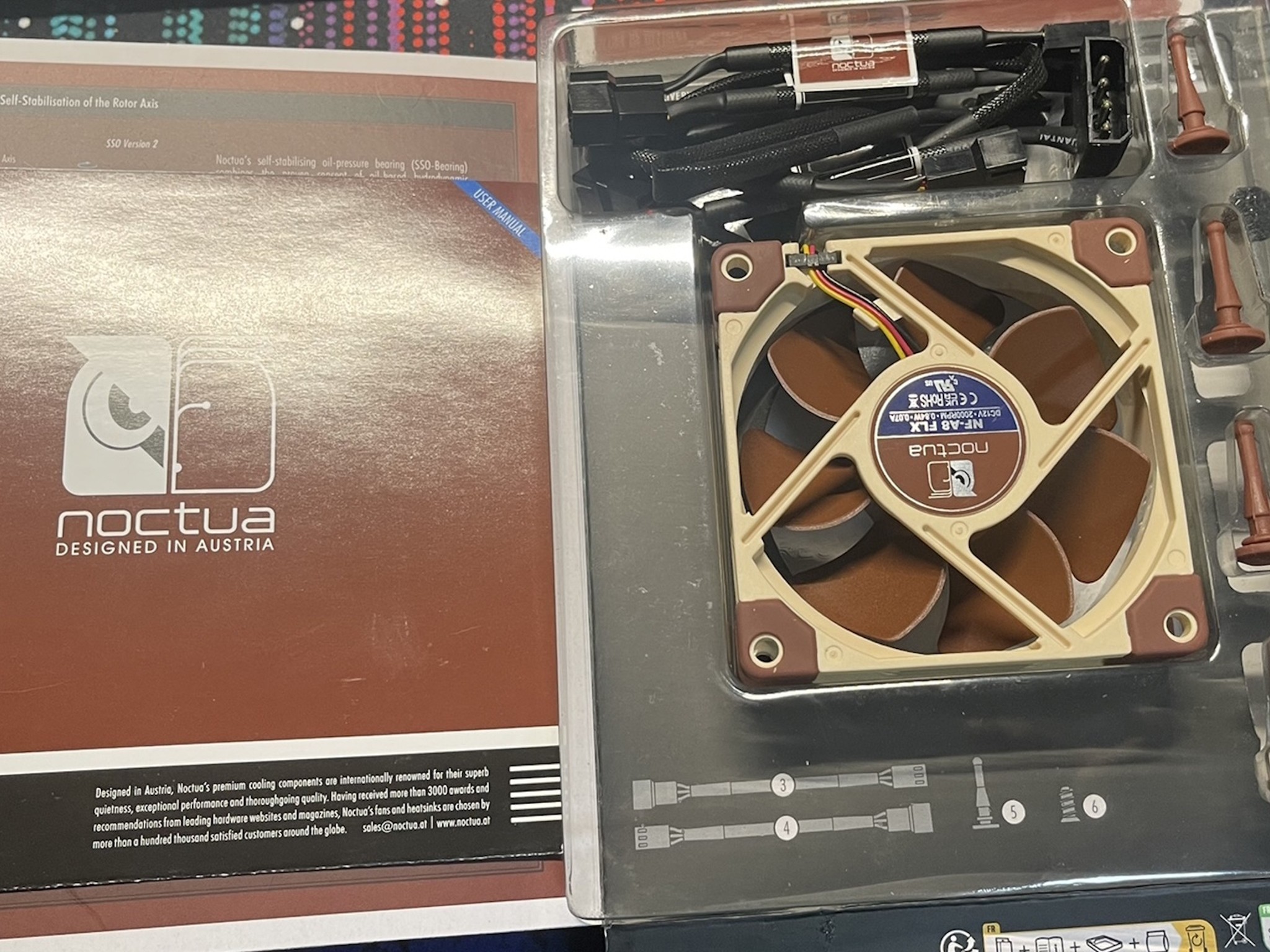 Pair (2x) Noctua NF-A8 FLX 80mm Premium - Open Boxes
