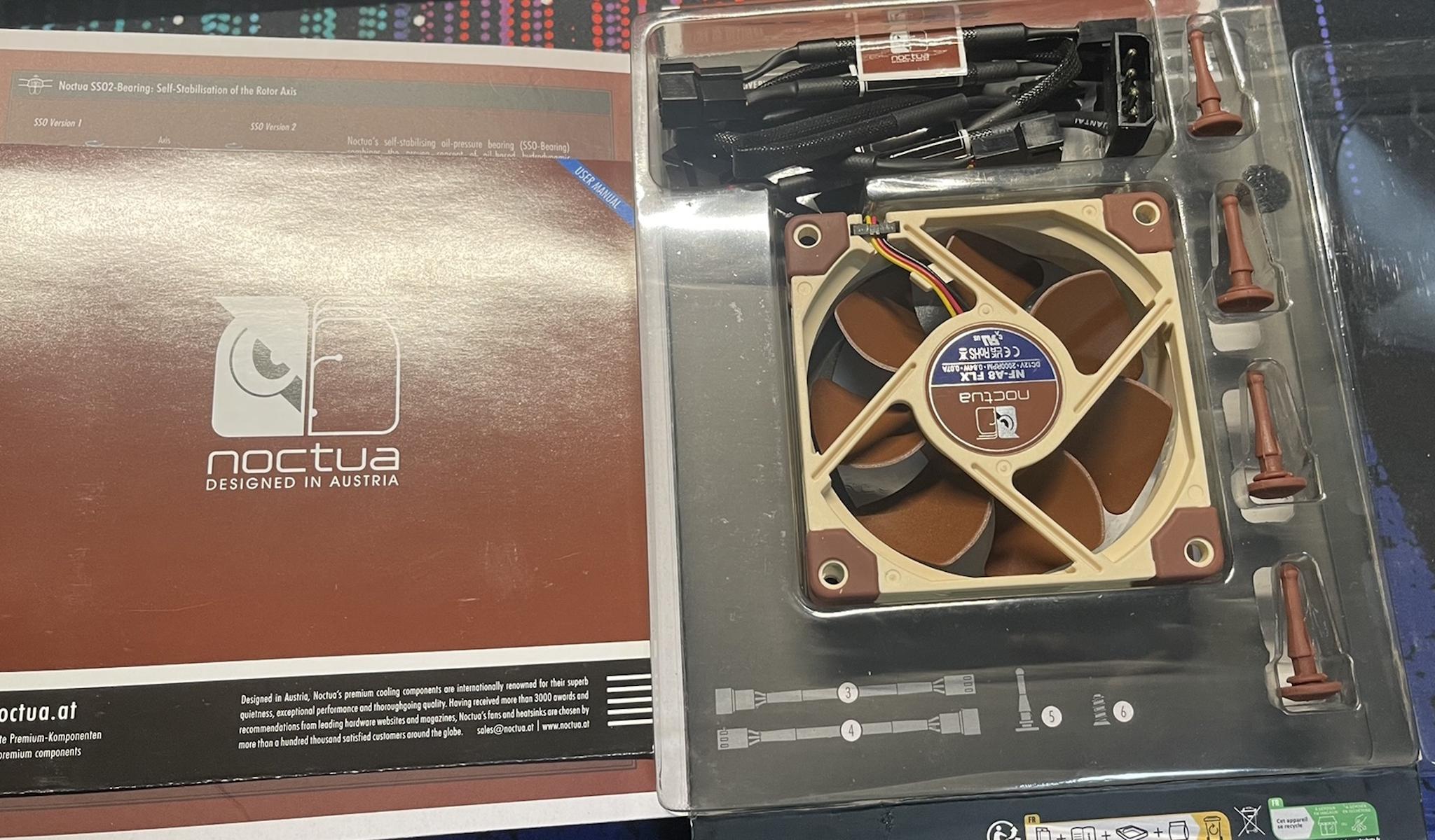 Pair (2x) Noctua NF-A8 FLX 80mm Premium - Open Boxes
