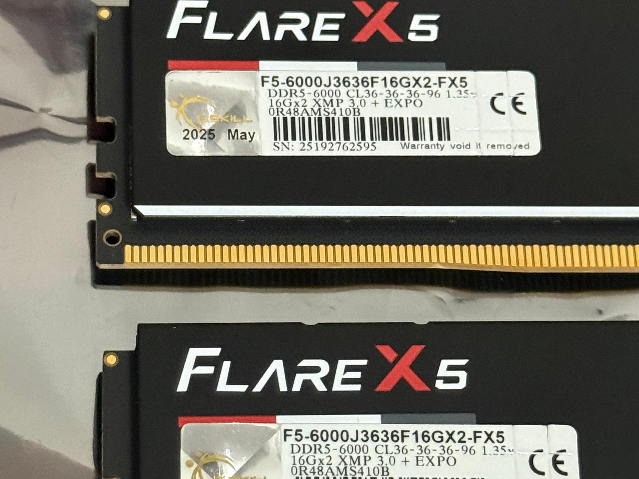 32GB DDR5 G.Skill Flare X5 | 6000 MTS