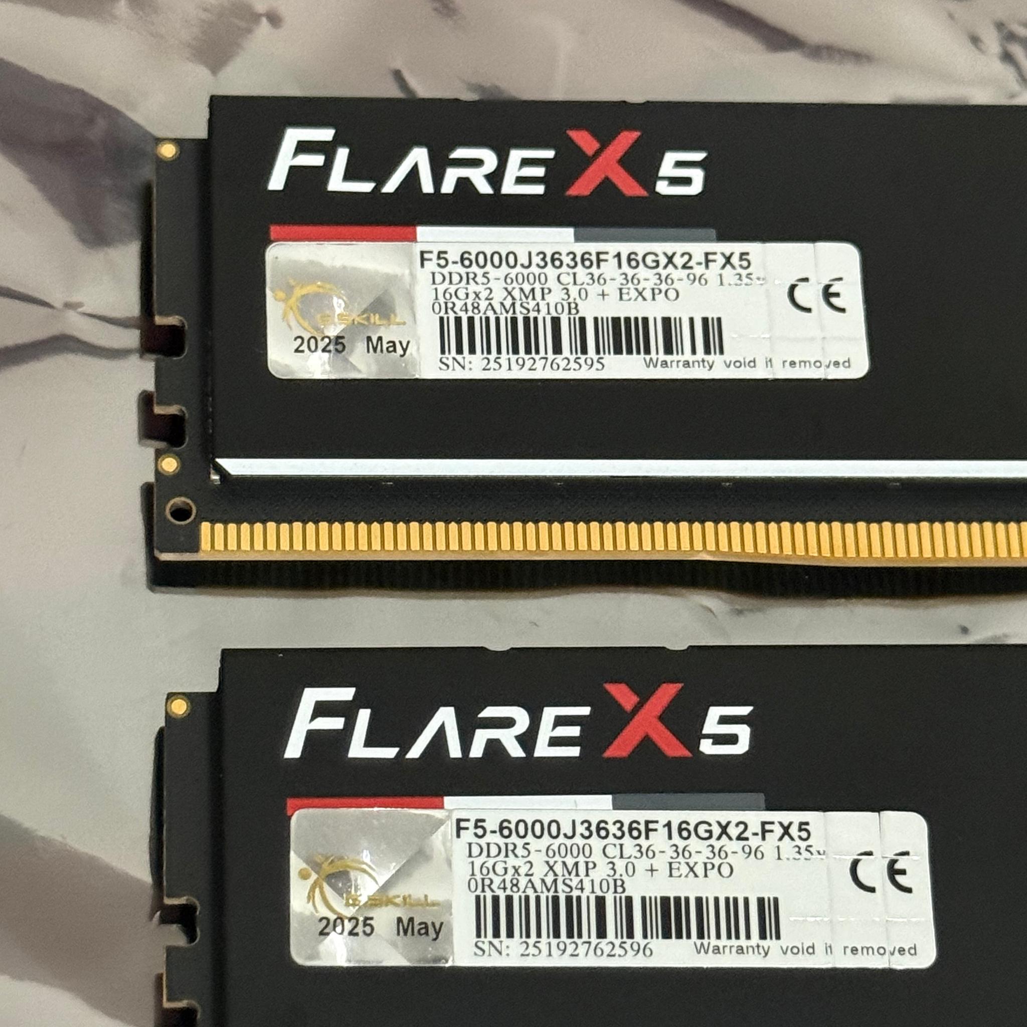32GB DDR5 G.Skill Flare X5 | 6000 MTS