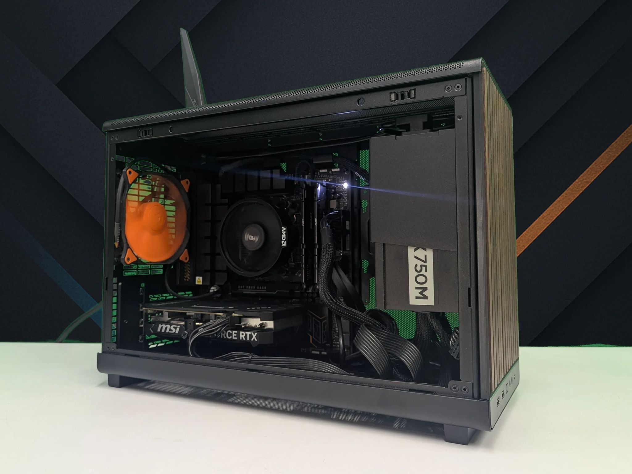 🌳 Mahogany | 🔹 RTX 4060 Ti 8GB | 🔹 AMD 8400F | Clean Wood Build | 16GB DDR5 | 1TB NVMe