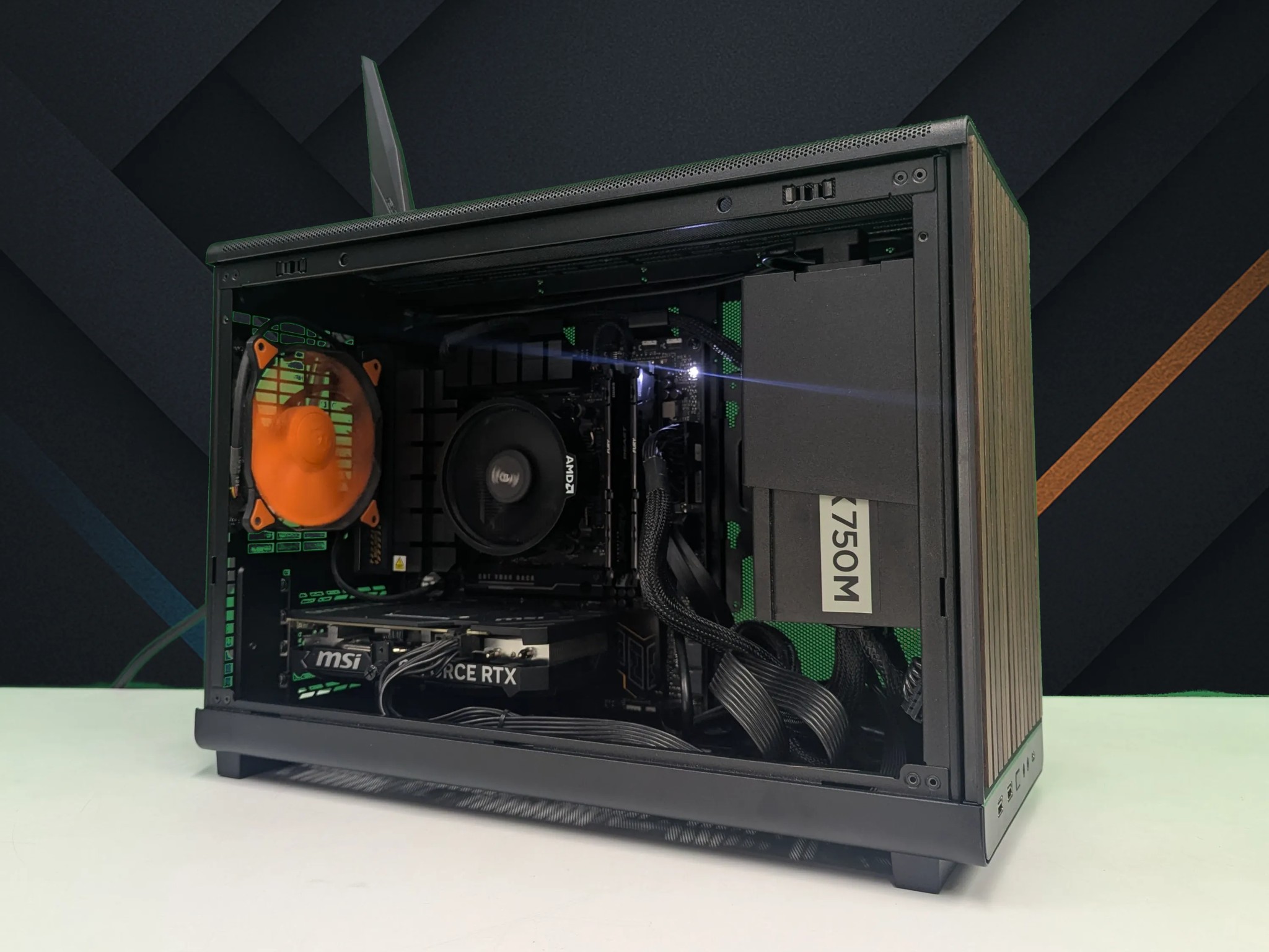 🌳 Mahogany | 🔹 RTX 4060 Ti 8GB | 🔹 AMD 8400F | Clean Wood Build | 16GB DDR5 | 1TB NVMe
