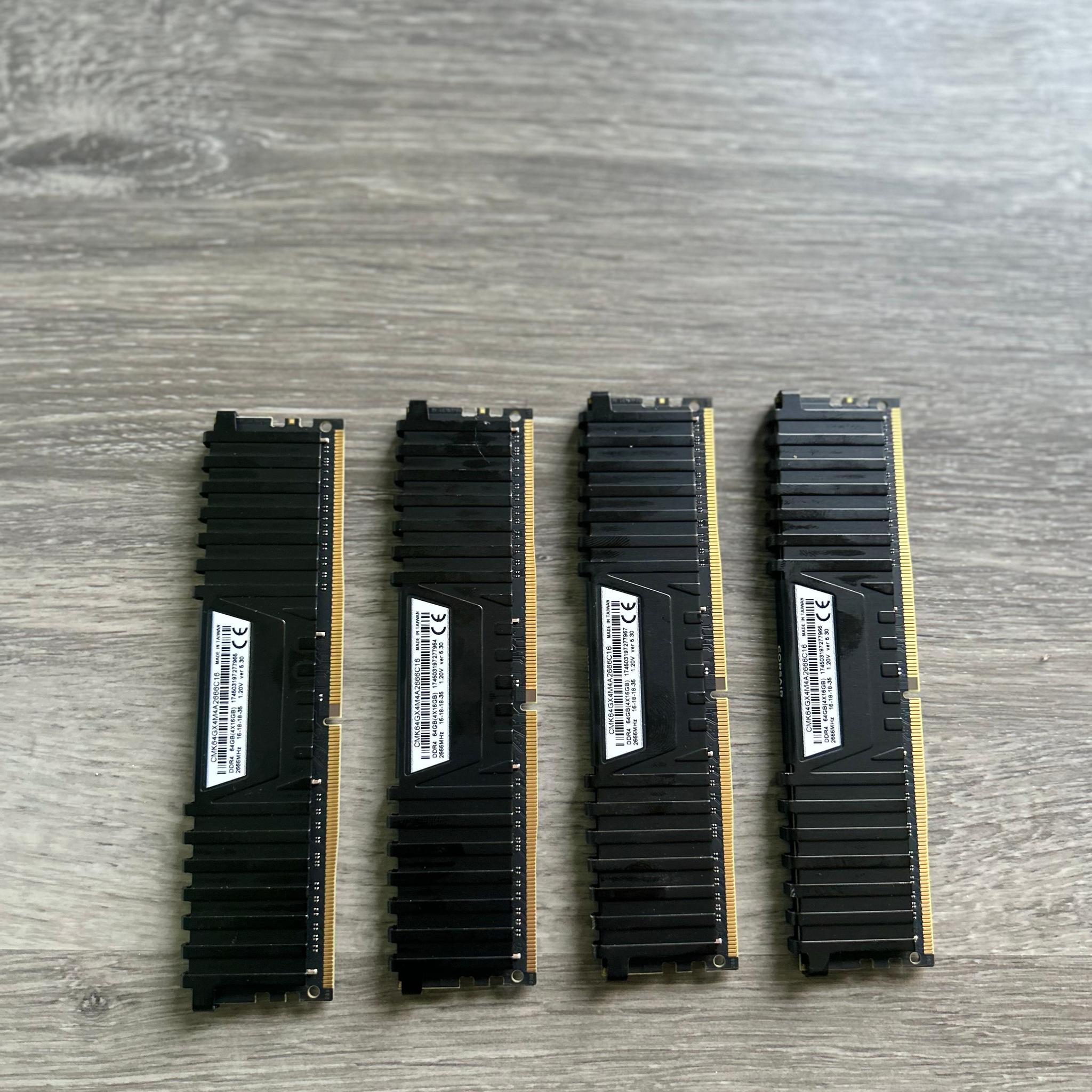 Corsair vengeance LPX 64gb (4x16) DDR4 ram