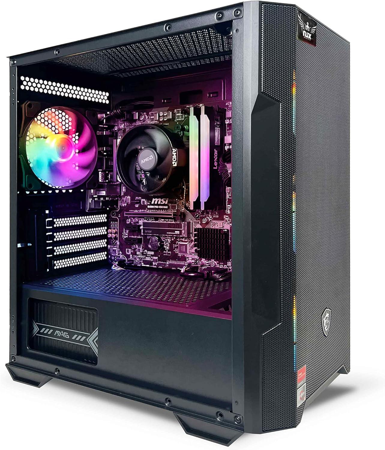 NSX Desktop Gaming | AMD Ryzen 7 5700G 4.6GHz | NVIDIA 16GB 2*8 GB DDR4 3600 | Windows 11 Home