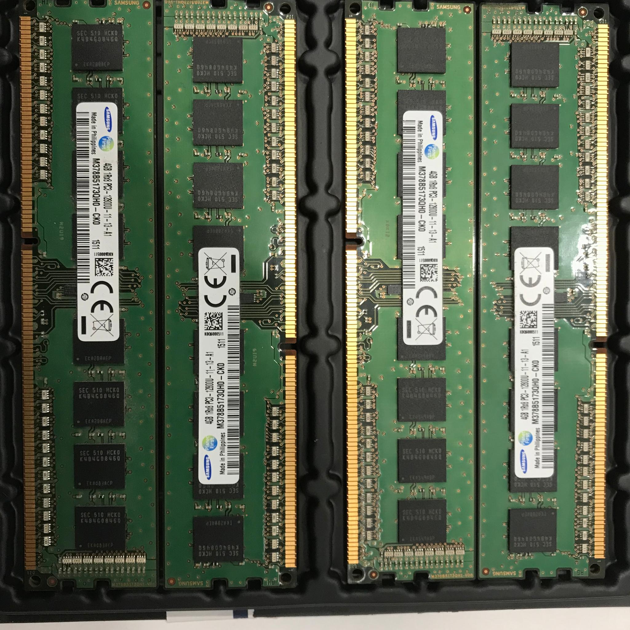 4 Sticks of Samsung 4gb DDR3 Ram