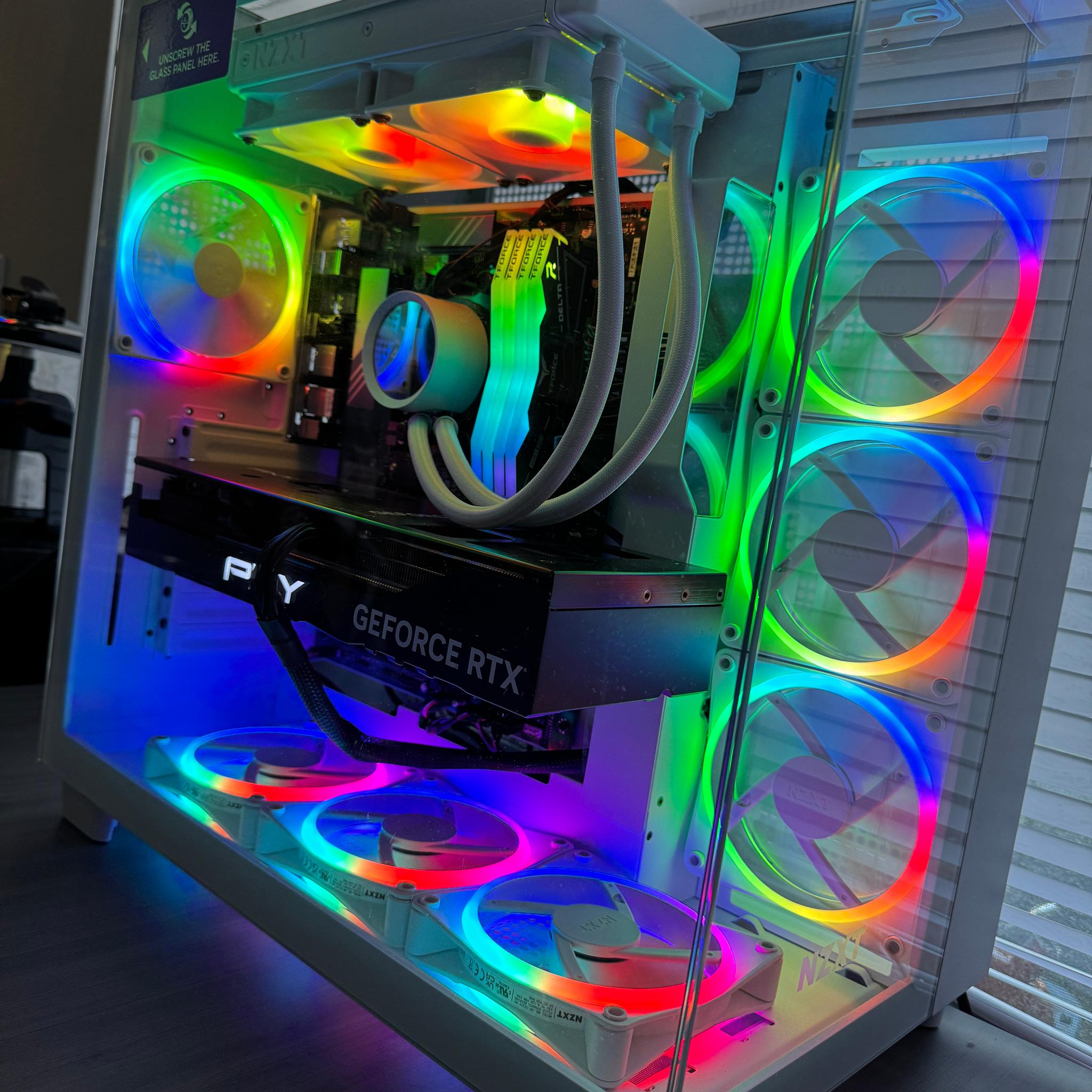 H9 White Case Ryzen 7 9800X3D - 4080 Super Custom Gaming PC Build