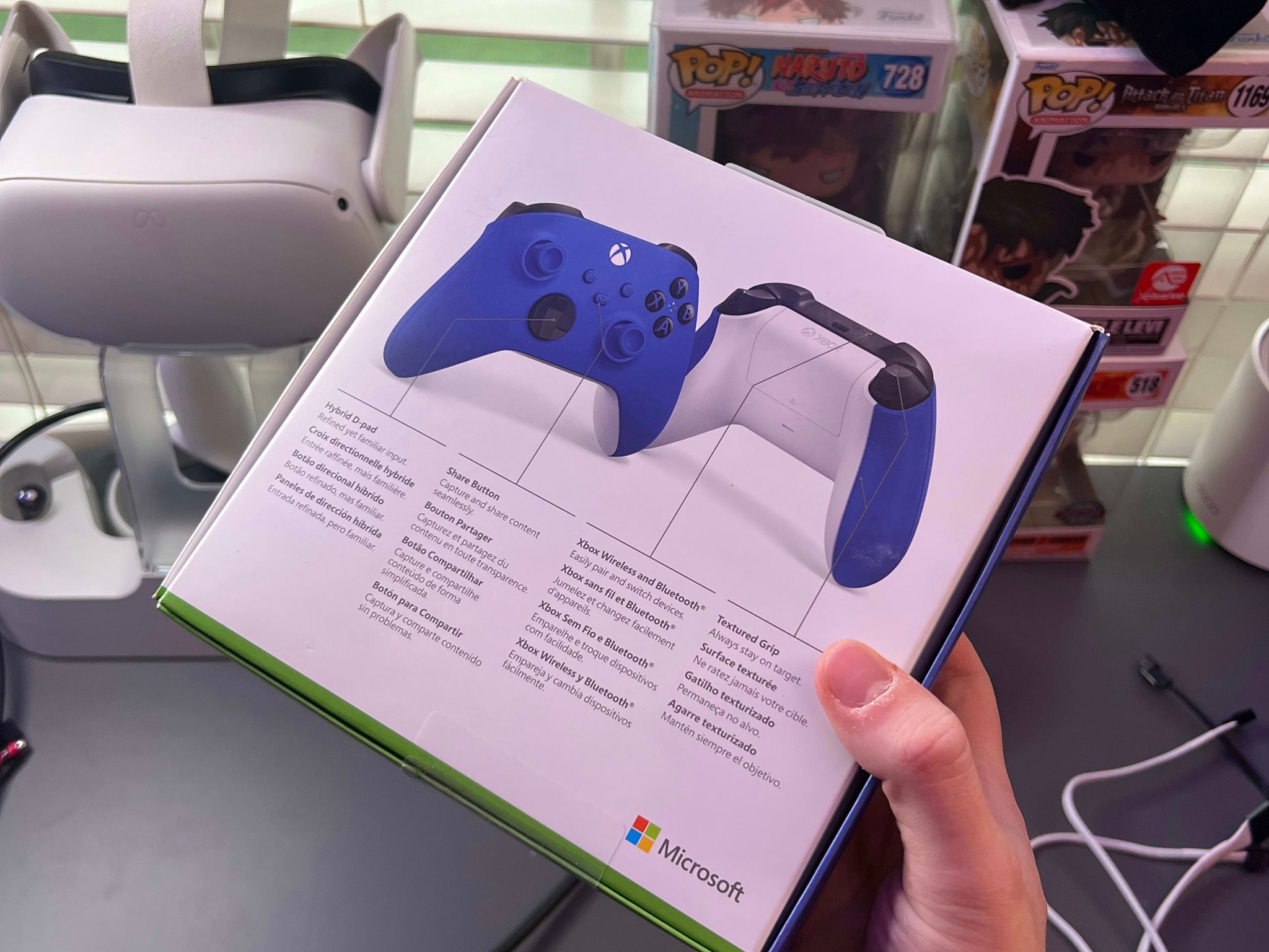 Shock Blue Xbox Controller (NEW)