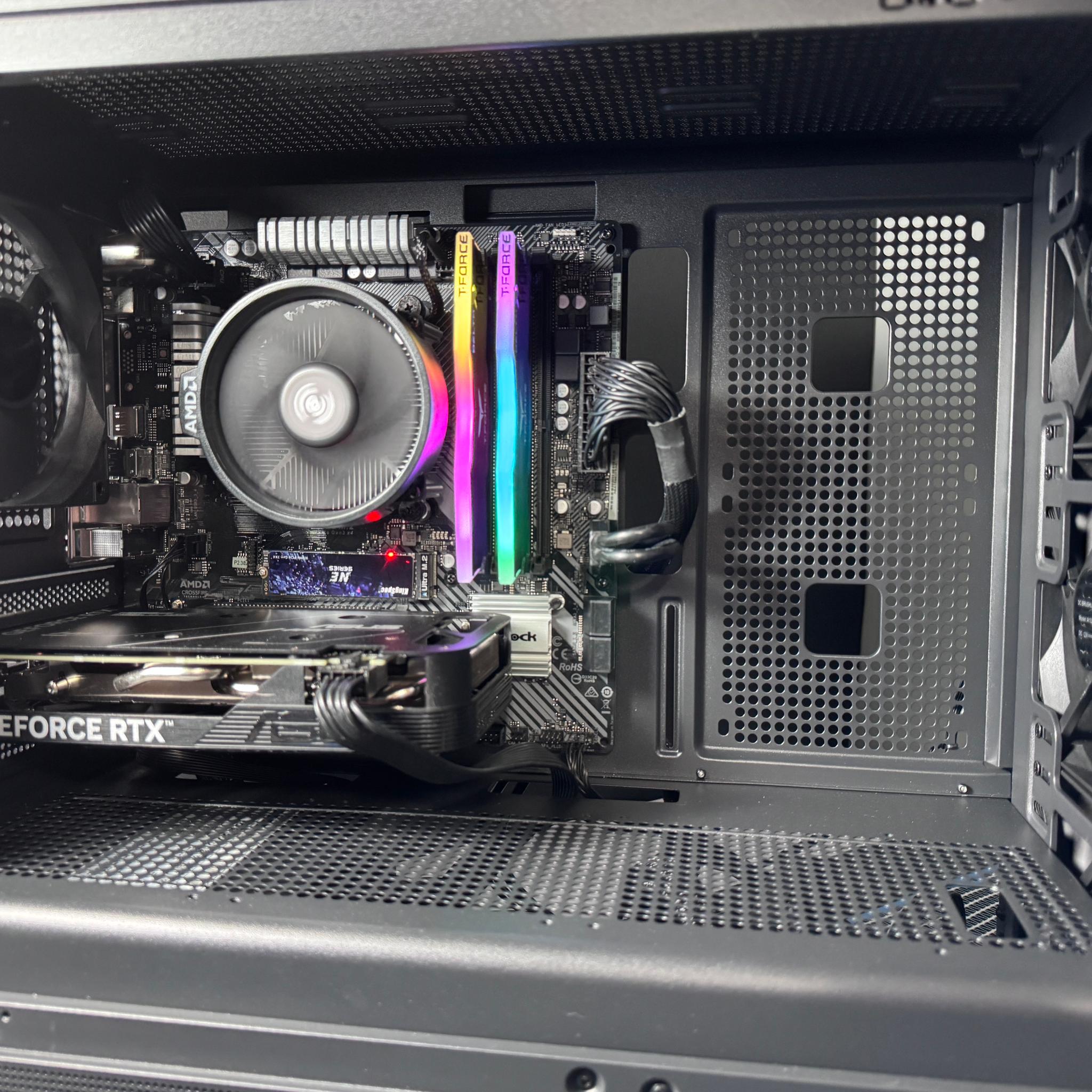 🪵WOODLAND🪵 Gaming PC | AMD Ryzen 5 3600 | 16GB | RTX 4060 | 1TB SSD | Win11 | Wi-Fi