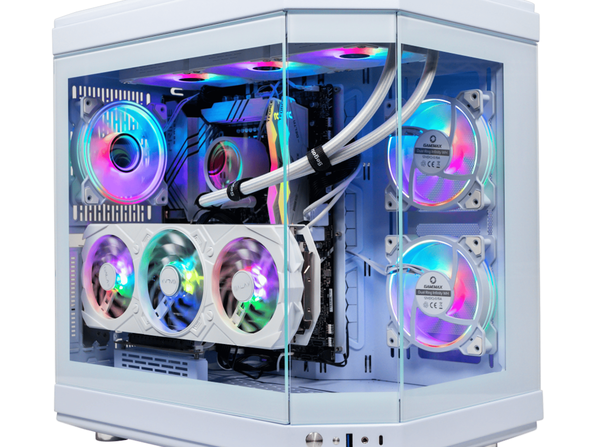The Kraken Special White i9-13900KF 5.8GHz, RTX 4070 TI 12GB, 1TB, 32GB RGB DDR5, 850W PSU