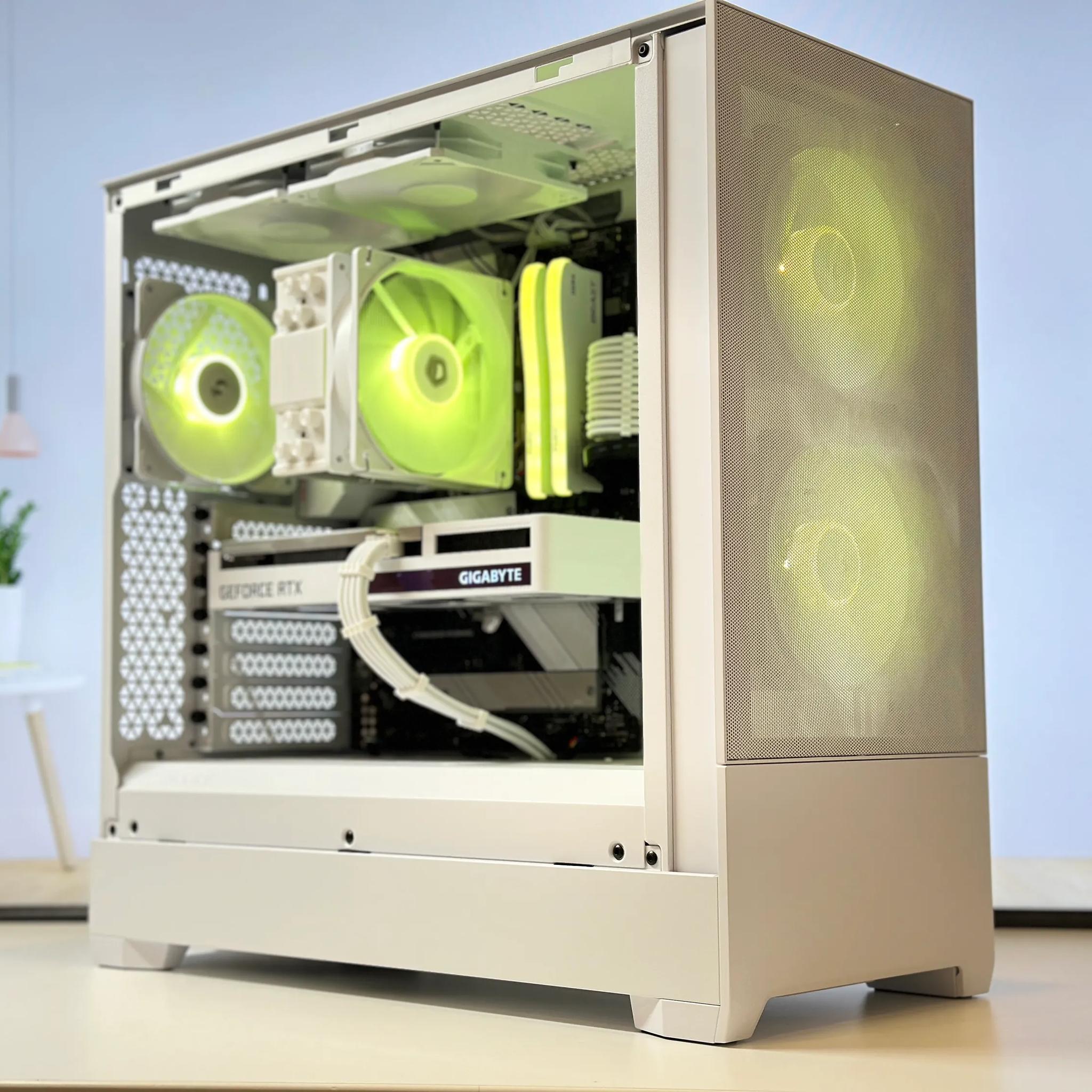 🌨️⚪Whiteout🌨️⚪-Gaming PC-Nvidia RTX 3060 12GB-AMD Ryzen 5 5500-16GB DDR4 -1TB NVME