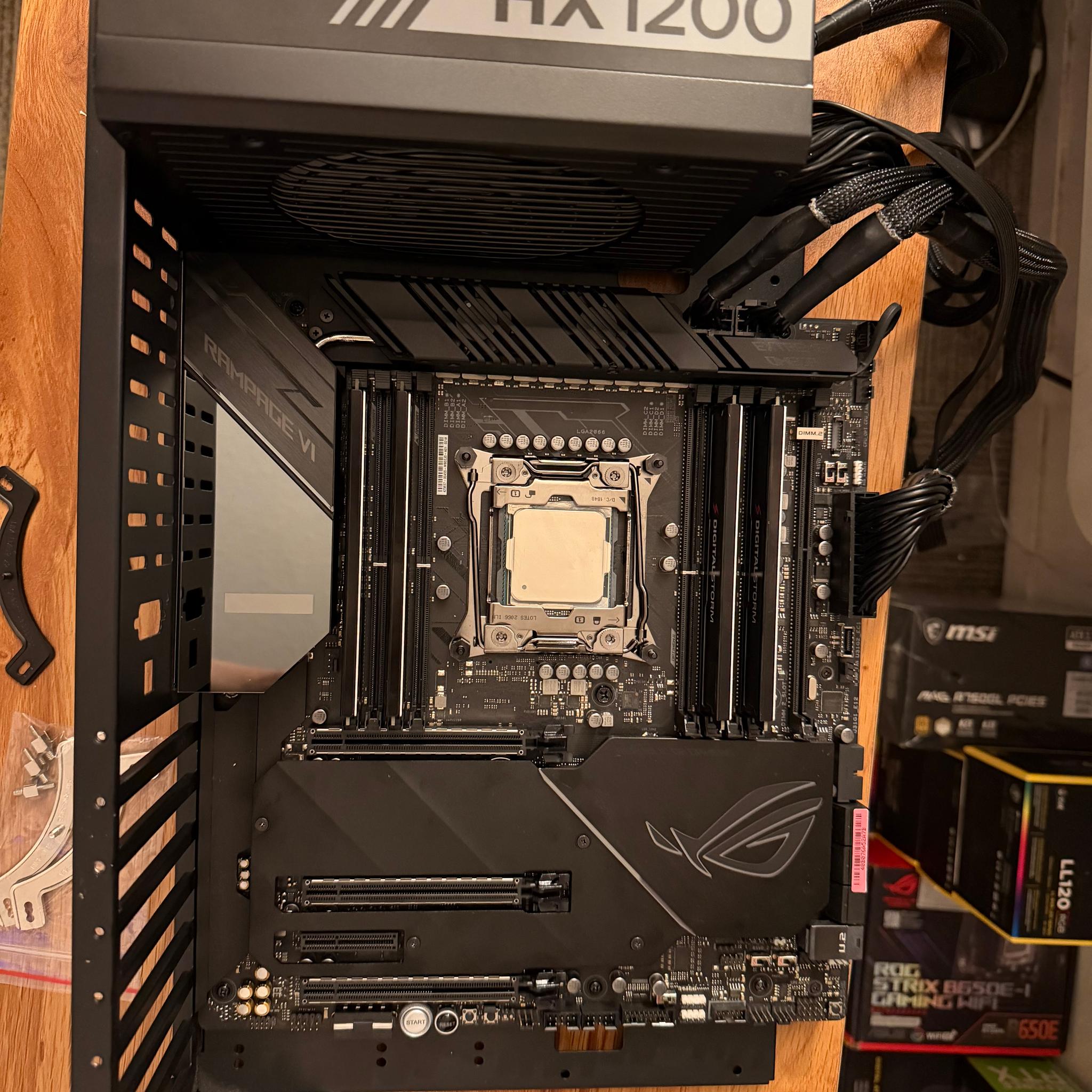 i9-10980XE + 64GB DDR4 + 500GB NVME SSD + ROG RAMPAGE VI OMEGA