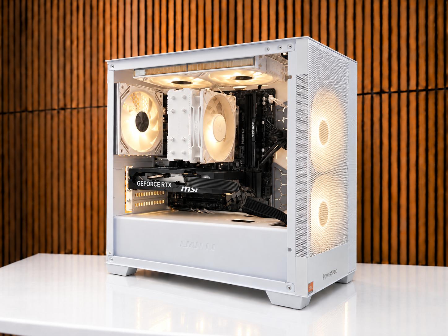 Whiteout v2 Gaming PC | RTX 5050 8GB💻| DDR5| 16GB RAM | WiFi/BT | Windows 11 | 1TB