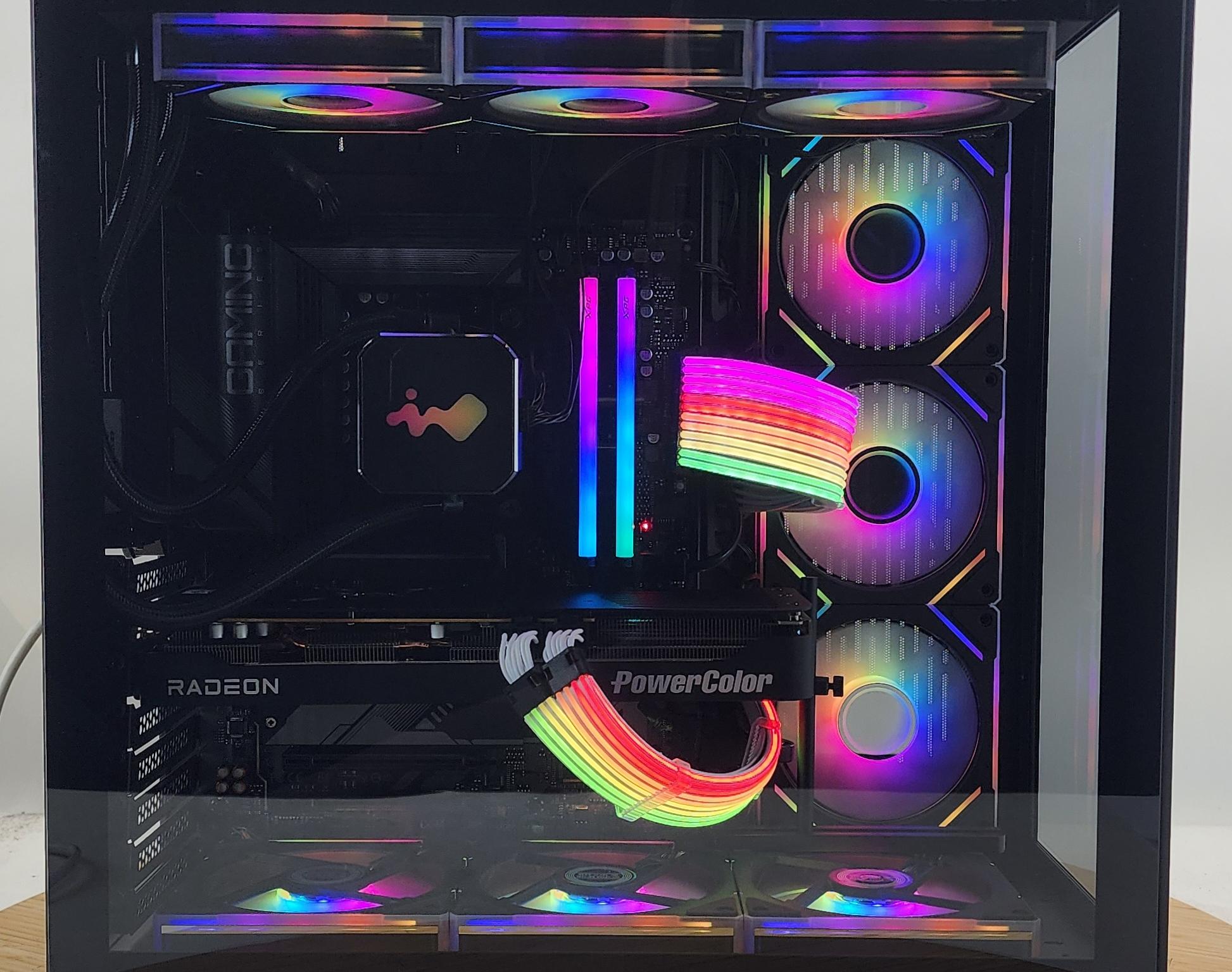 Gaming PC Ryzen 7 9800X3D 32GB RAM 2TB SSD RX 9070 XT 16GB Windows 11 Computer