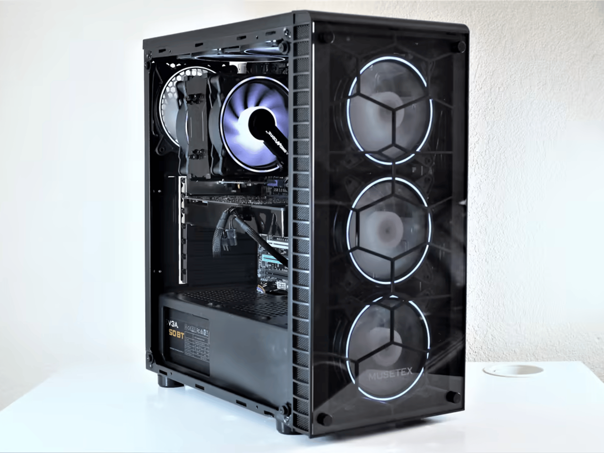 BLUE BUDGET RGB GAMING PC | Intel Core I5-3570K | PNY GeForce GTX 670 | Corsair XMS3 16gb 