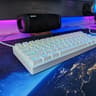 HK GAMING GK61 Mechanical Gaming Keyboard (Gateron Optical Red, White)