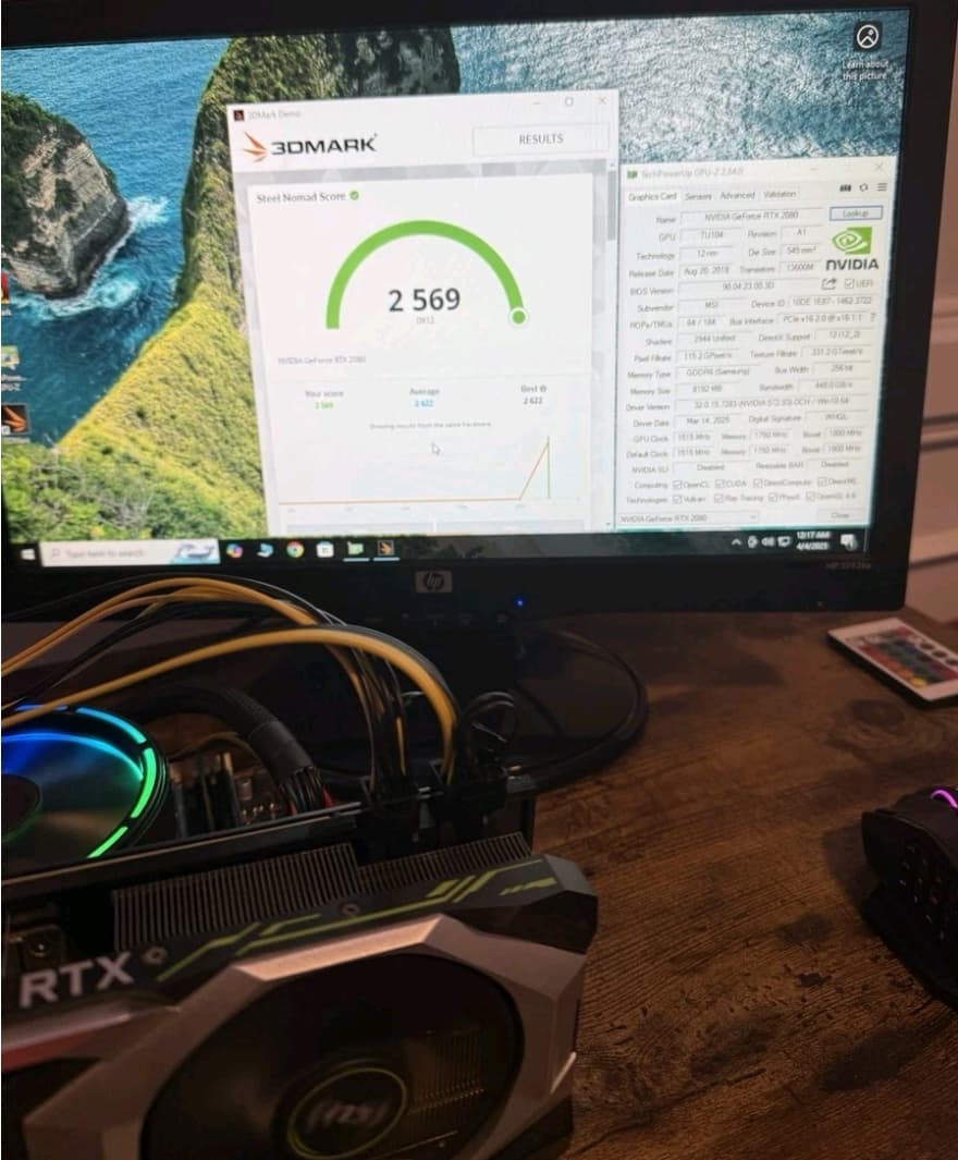 MSI GeForce RTX 2080 8GB GDDR6 Graphics Card G2080V8