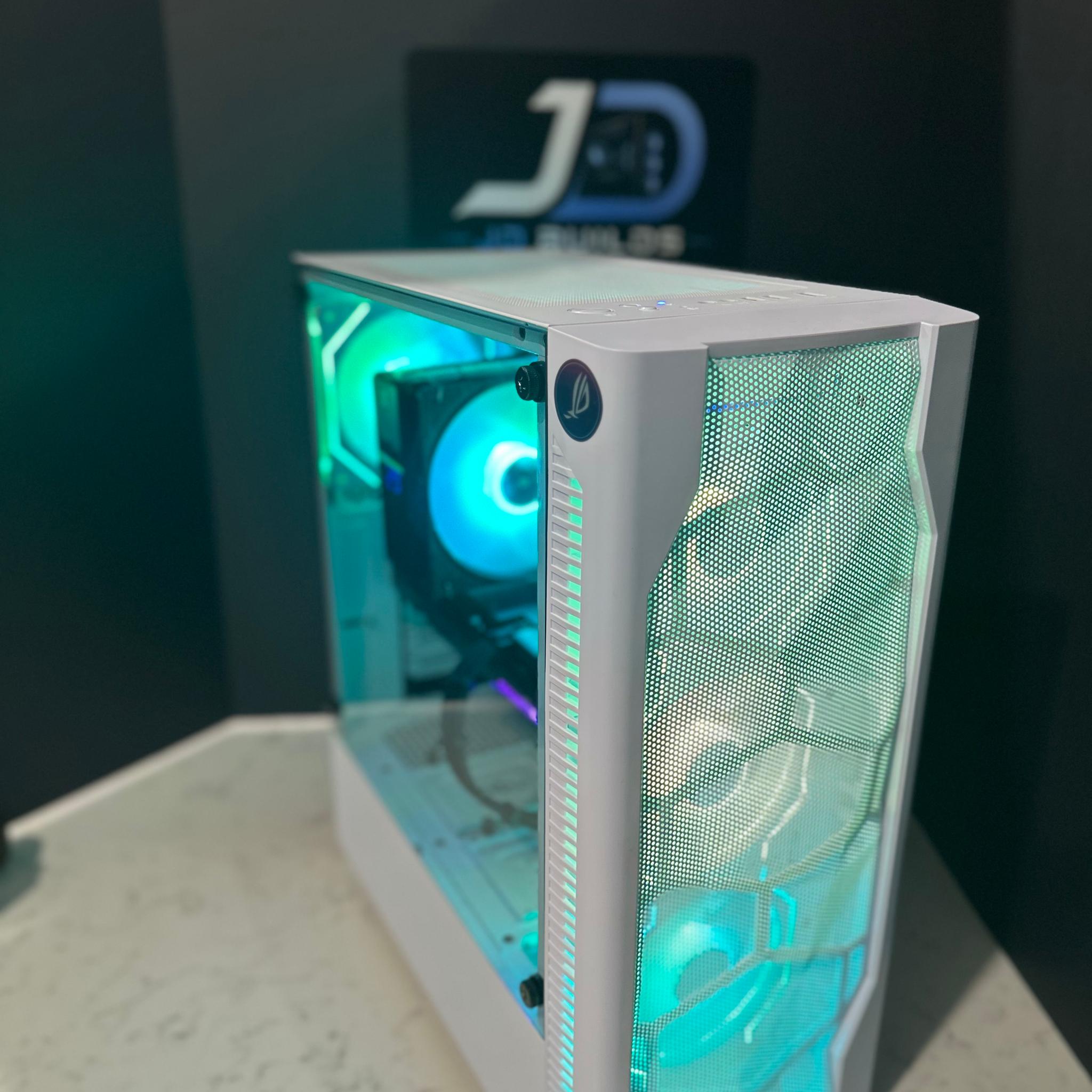 Intel Core i5-10500 - Radeon RX 7600 - Mid Tower Gaming PC White - 512GB M.2, 3TB SATA