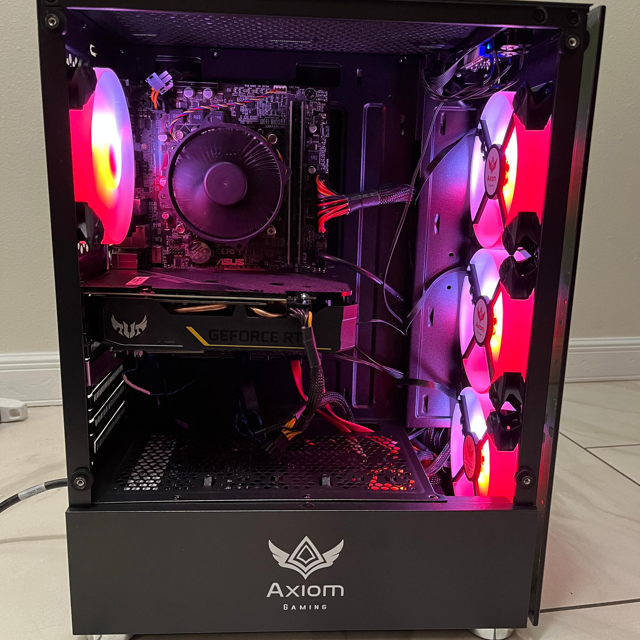 NVIDIA RTX 2060, Intel i5-6600, 12GB RAM, 870 GB Storage, RGB Gaming PC w/ RGB Remote & Wi-Fi