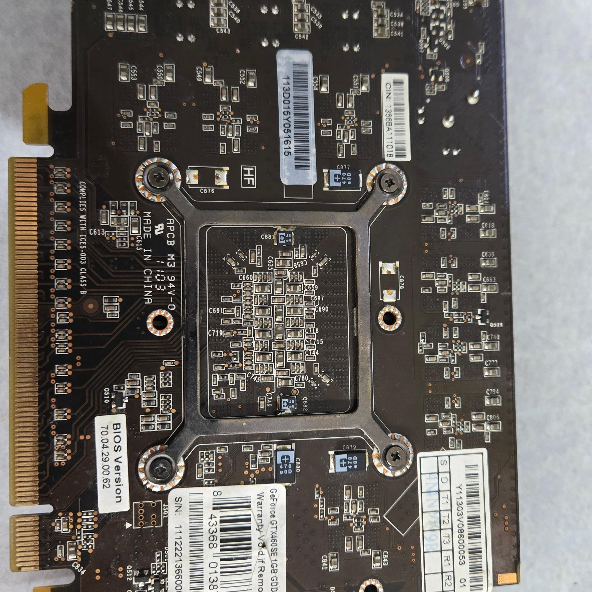 Nvidia GeForce GTX 460 SE 1GB (read desc)
