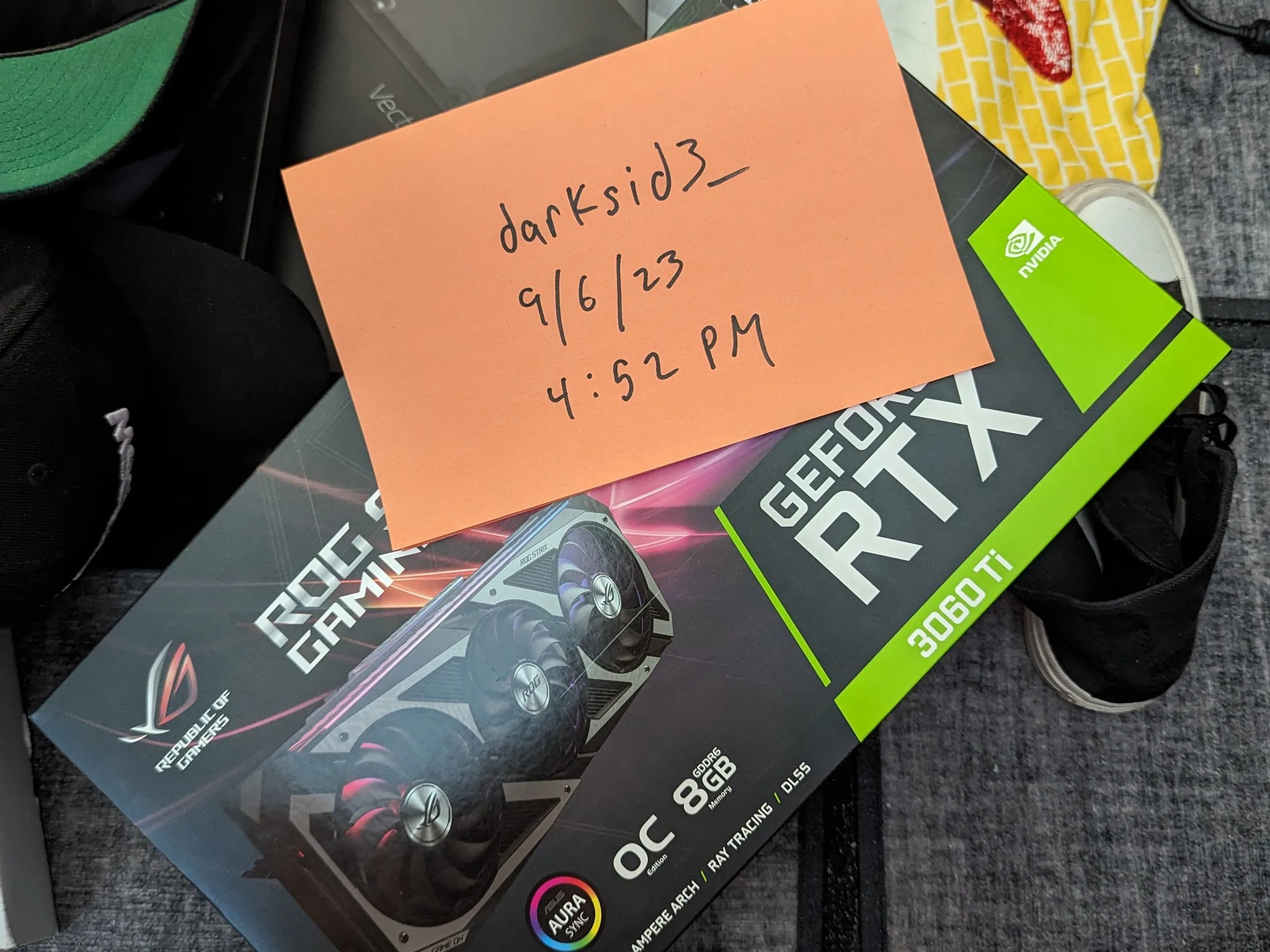 BNIB ASUS ROG Strix GeForce RTX 3060 Ti V2 OC Edition 8GB (ROG-STRIX-RTX3060TI-O8G-V2-GAMING)