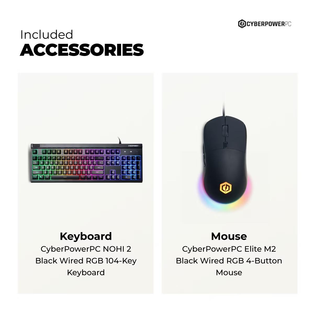 CyberPowerPC Ryzen 5 8400F RTX 5060 16GB DDR5 1TB NVMe SSD + KEYBOARD AND MOUSE NEW FREE SHIPPING