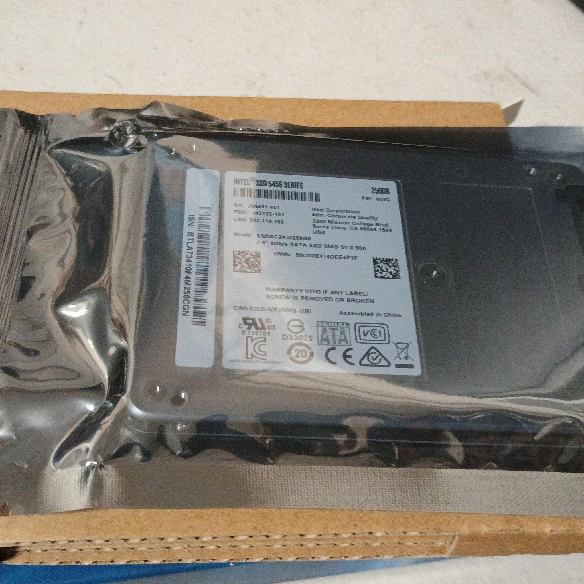 *NEW SSD* Intel 545s 2.5" Sata 256GB