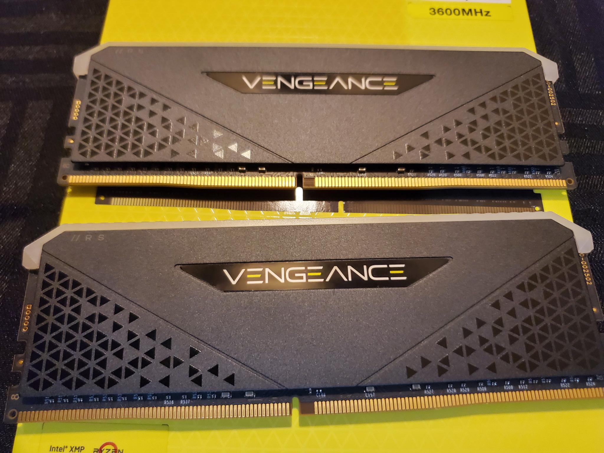 Corsair Vengeance RGB RS 3600mhz CL18 64gb (2x32gb) DDR4 RAM Kit