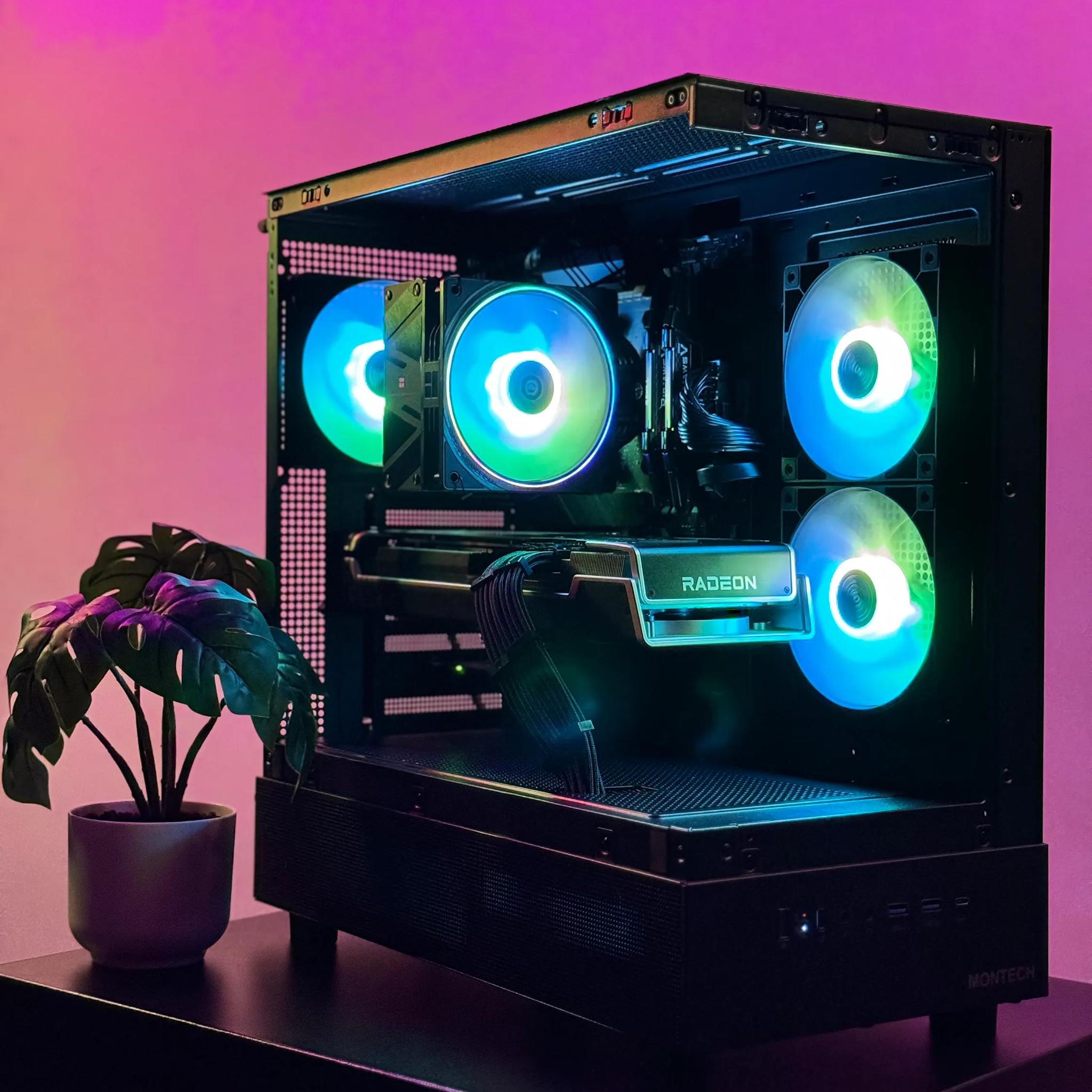 Swift XR- Radeon RX 6750 XT 12 GB VRAM, AMD Ryzen 5 5600X, ROG Strix MOBO, 1TB SSD, 32GB RAM, 750w