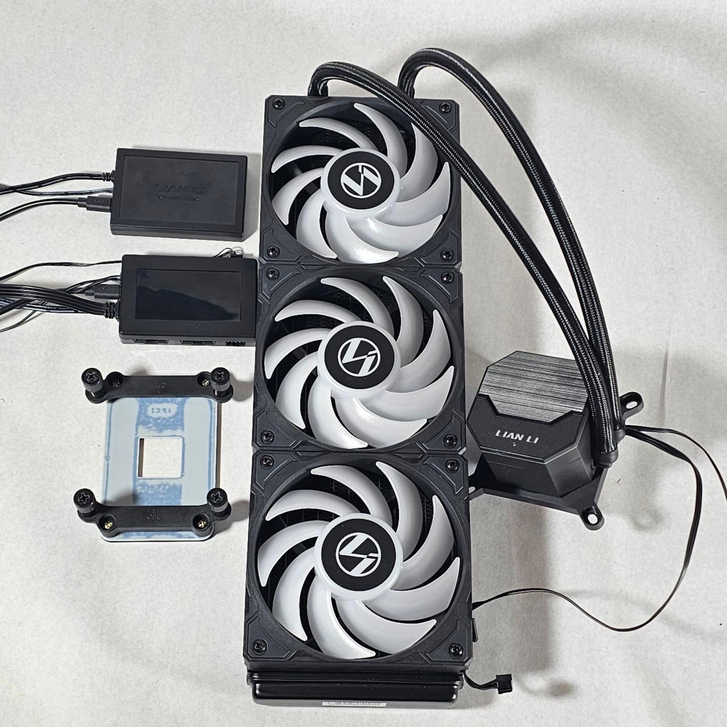 360mm Lian LI AIO RGB CPU Liquid Cooler for AMD AM4 - 2 RGB Controllers included