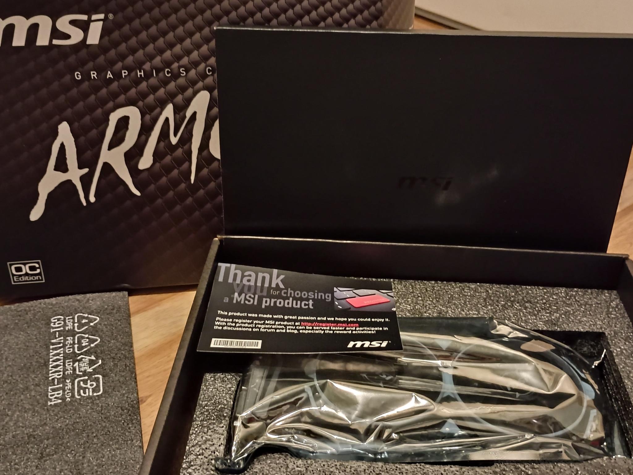 MSI ARMOR OC Radeon RX 580 8G